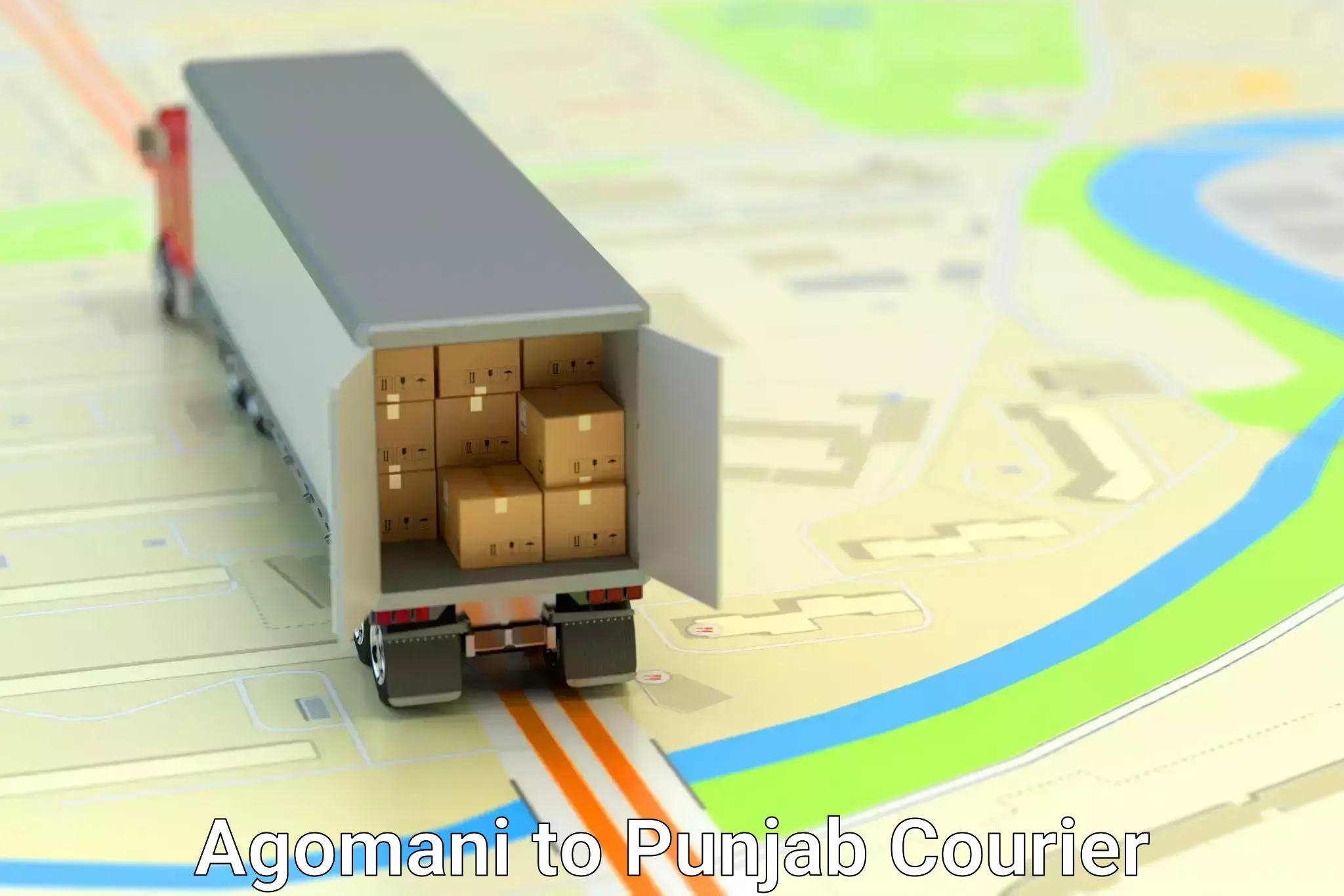 Round-the-clock parcel delivery Agomani to Punjab