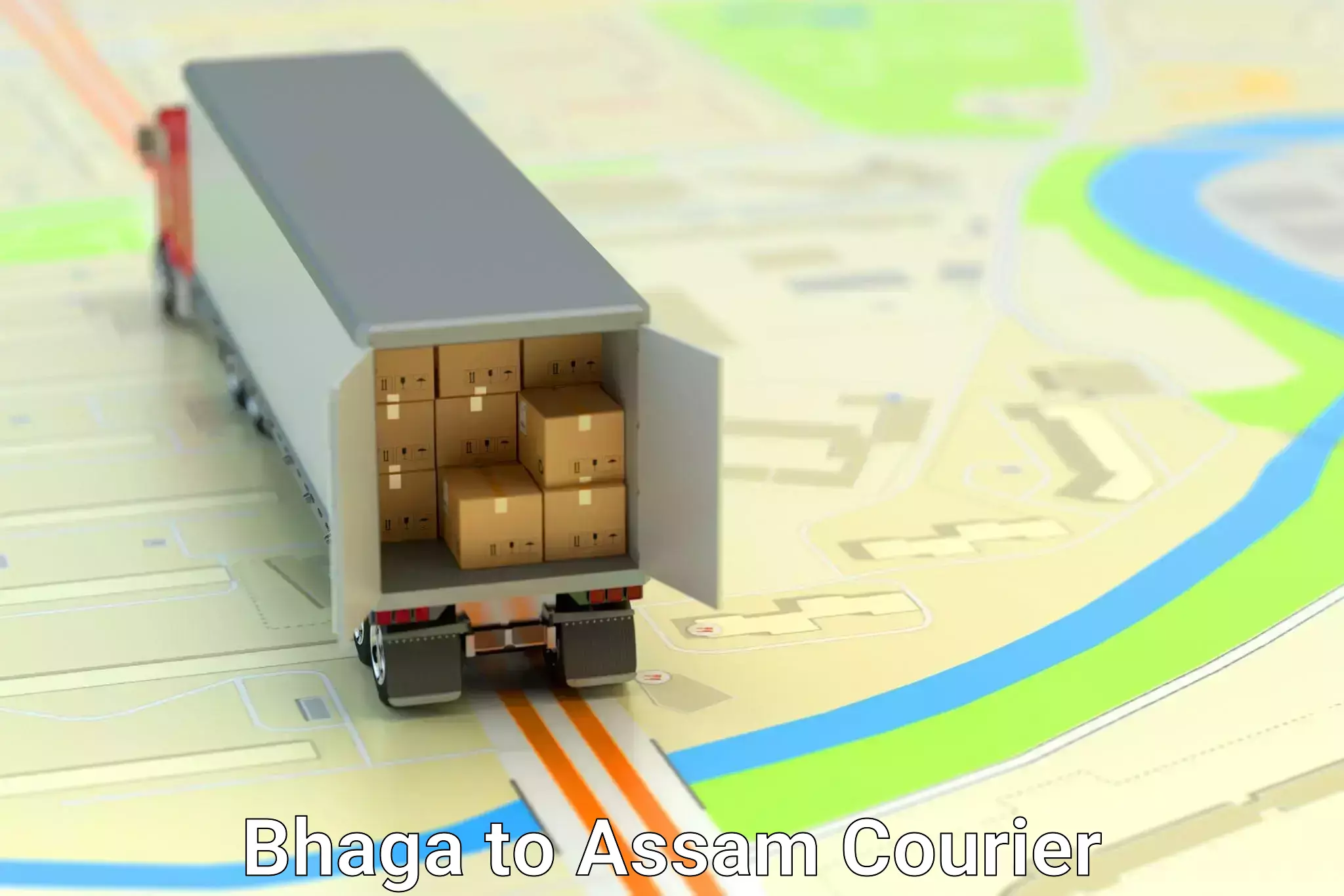 Special handling courier Bhaga to Assam