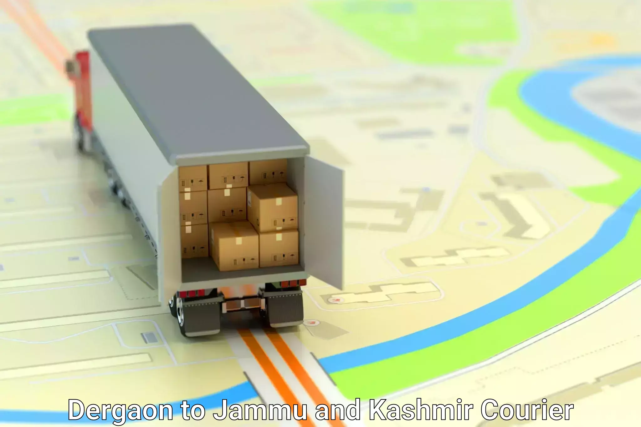 Corporate courier solutions Dergaon to Jammu and Kashmir