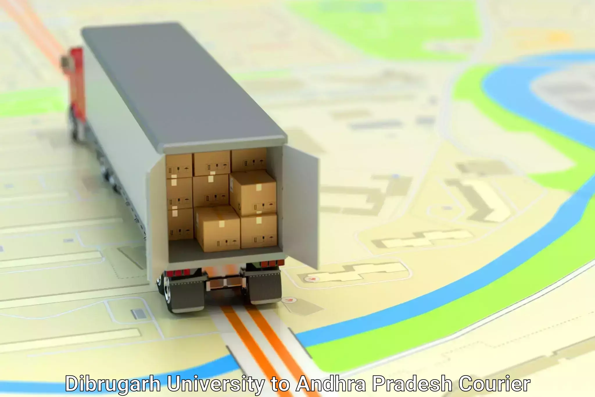 Modern parcel services in Dibrugarh University to Dwaraka Tirumala