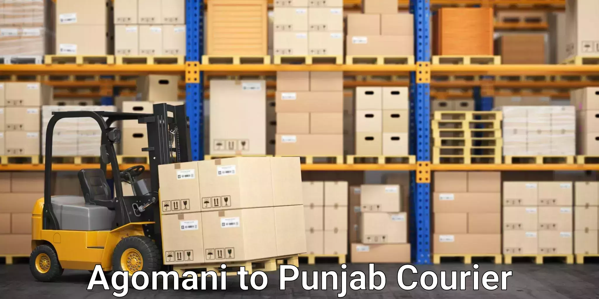 Express delivery network Agomani to Punjab
