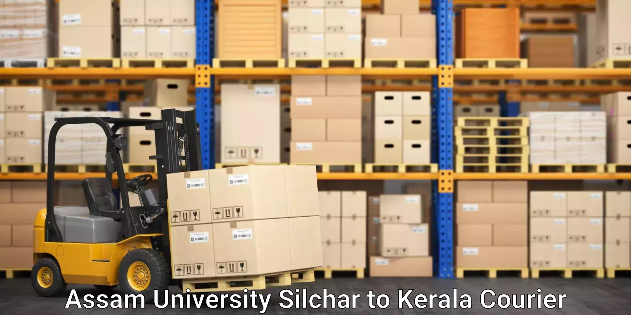 Optimized shipping routes Assam University Silchar to Mundakayam