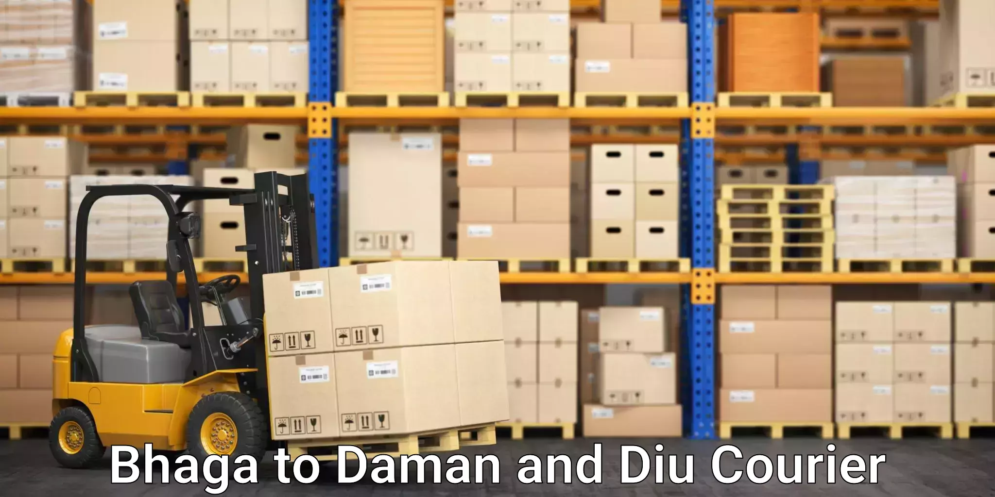 Supply chain delivery Bhaga to Daman and Diu