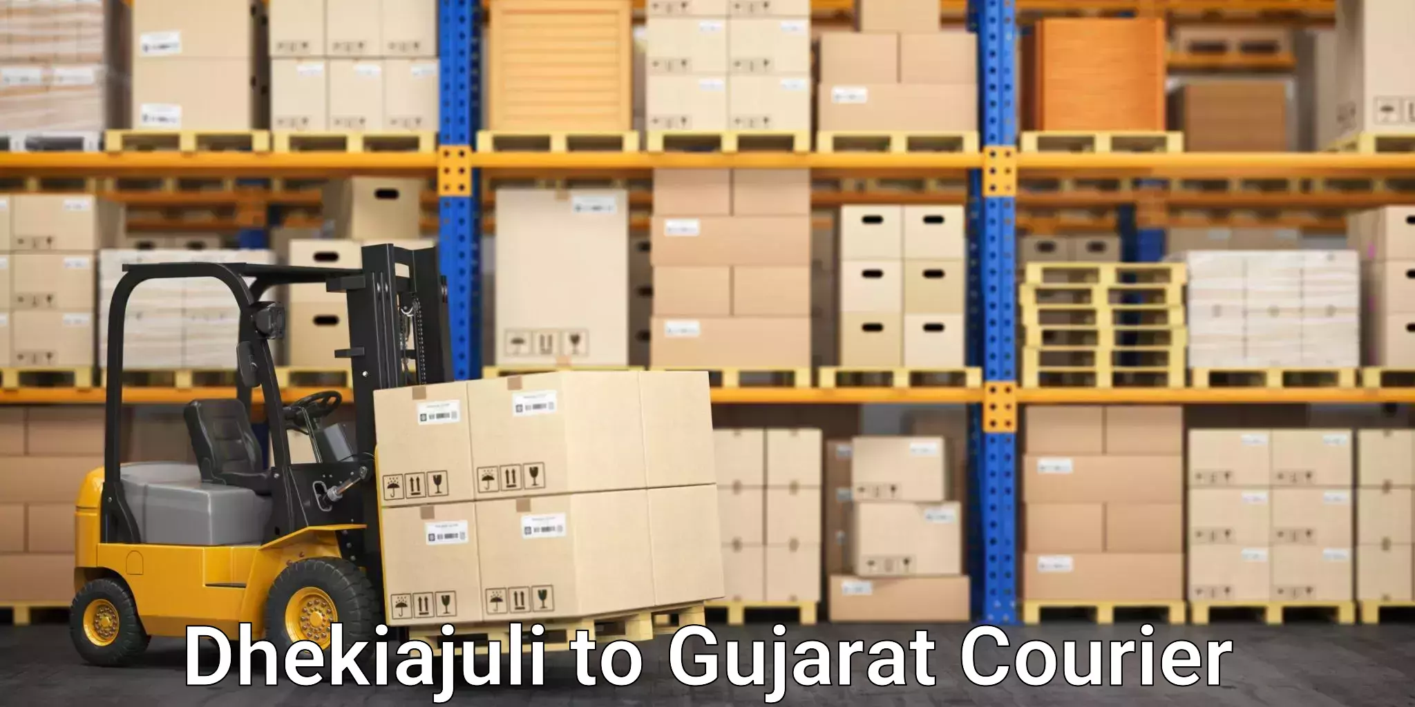 Reliable package handling Dhekiajuli to Kalol Gujarat