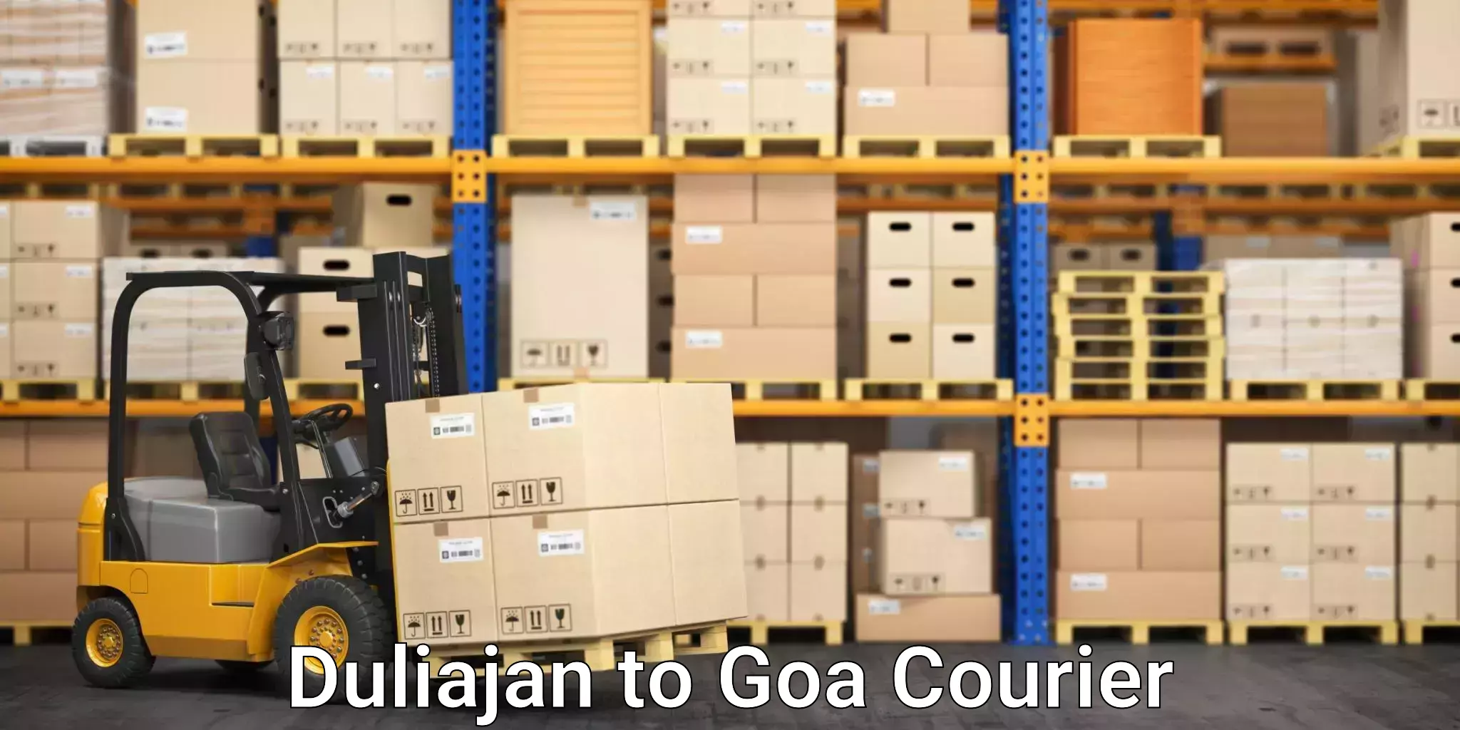 Next day courier Duliajan to South Goa