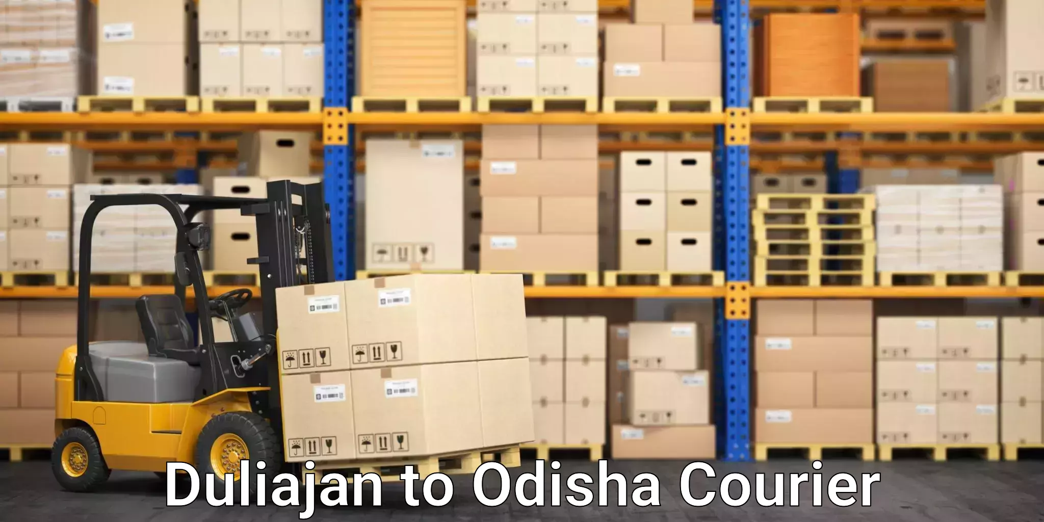 High-priority parcel service Duliajan to Jharsuguda