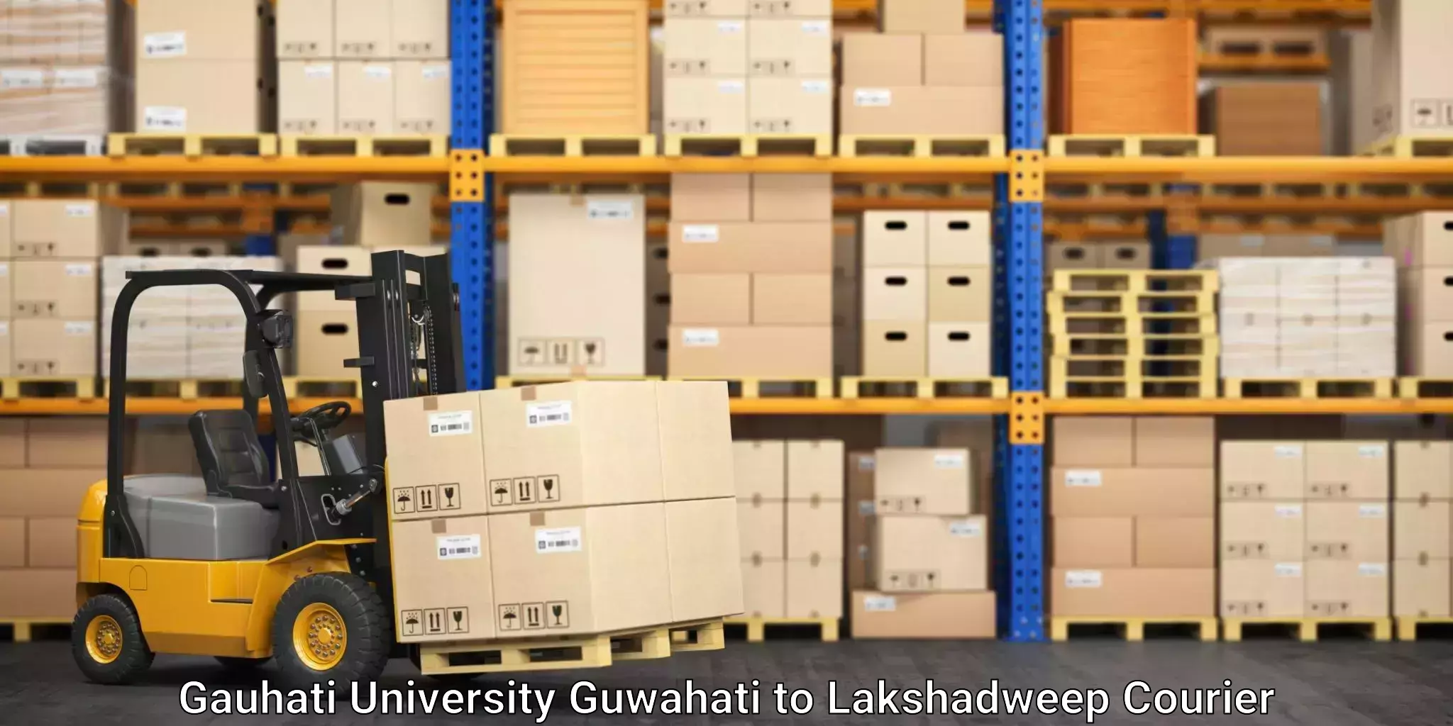 State-of-the-art courier technology in Gauhati University Guwahati to Lakshadweep