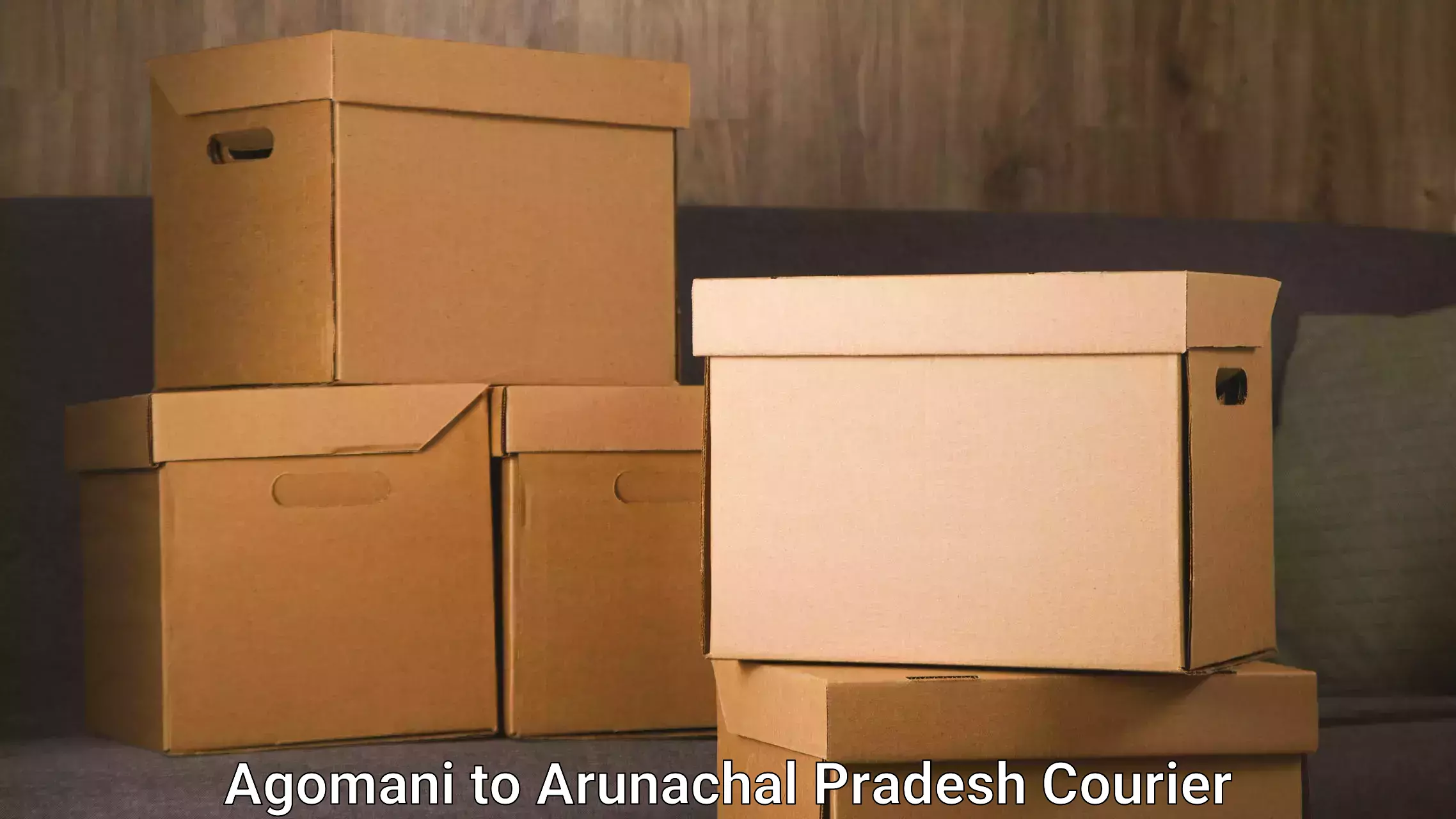 Express package delivery Agomani to Arunachal Pradesh
