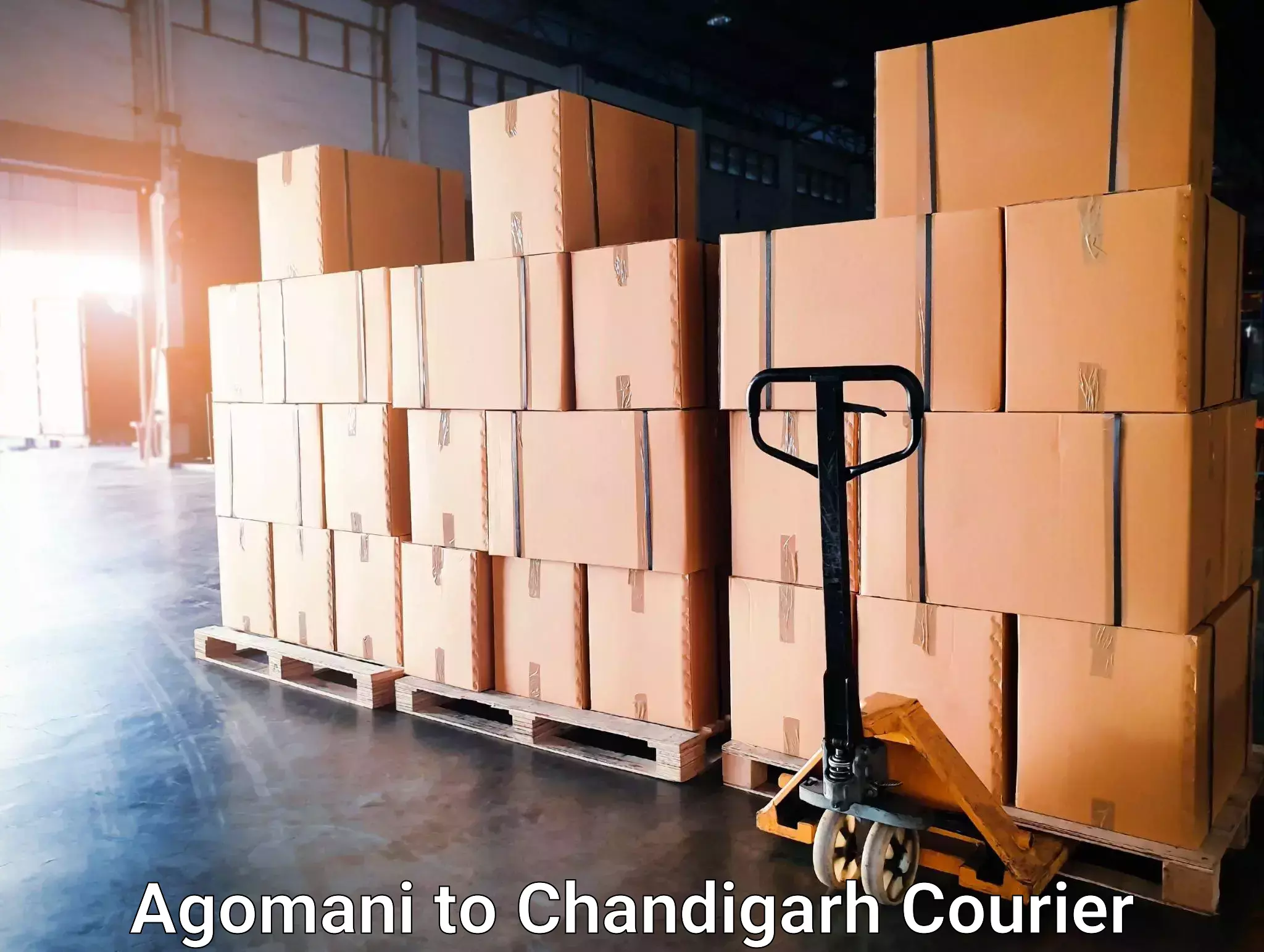 Affordable parcel service Agomani to Panjab University Chandigarh