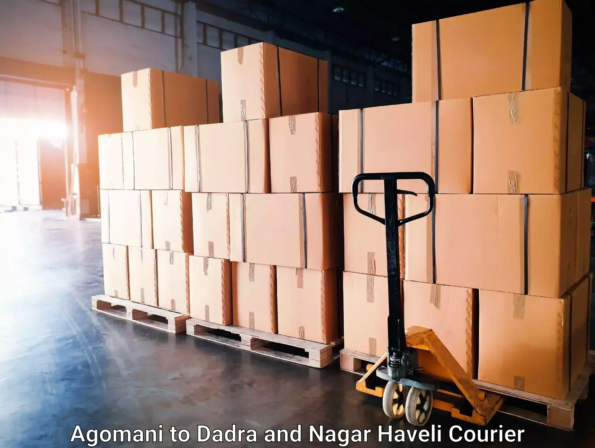 Cross-border shipping Agomani to Dadra and Nagar Haveli