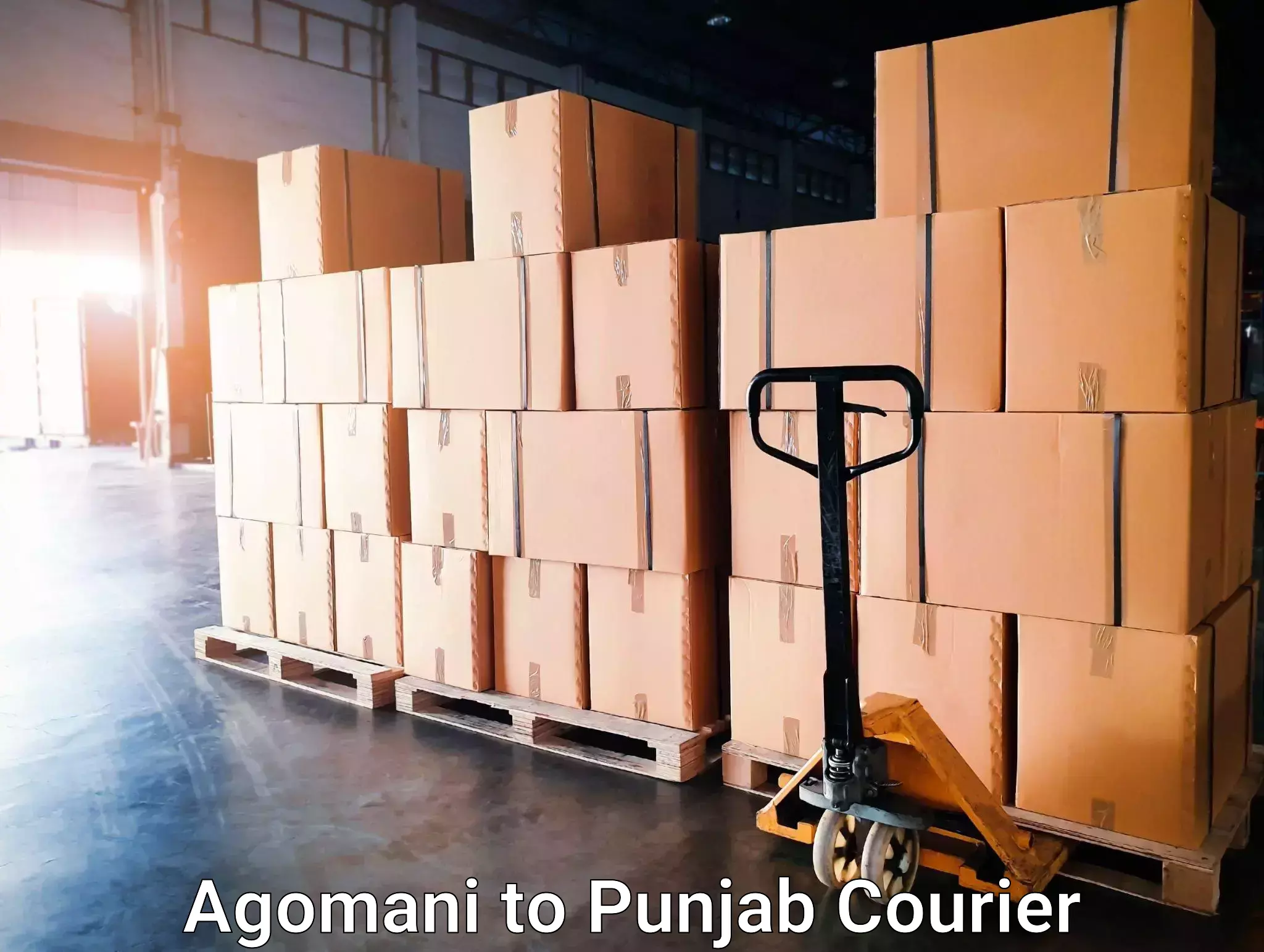 High-priority parcel service Agomani to Pathankot