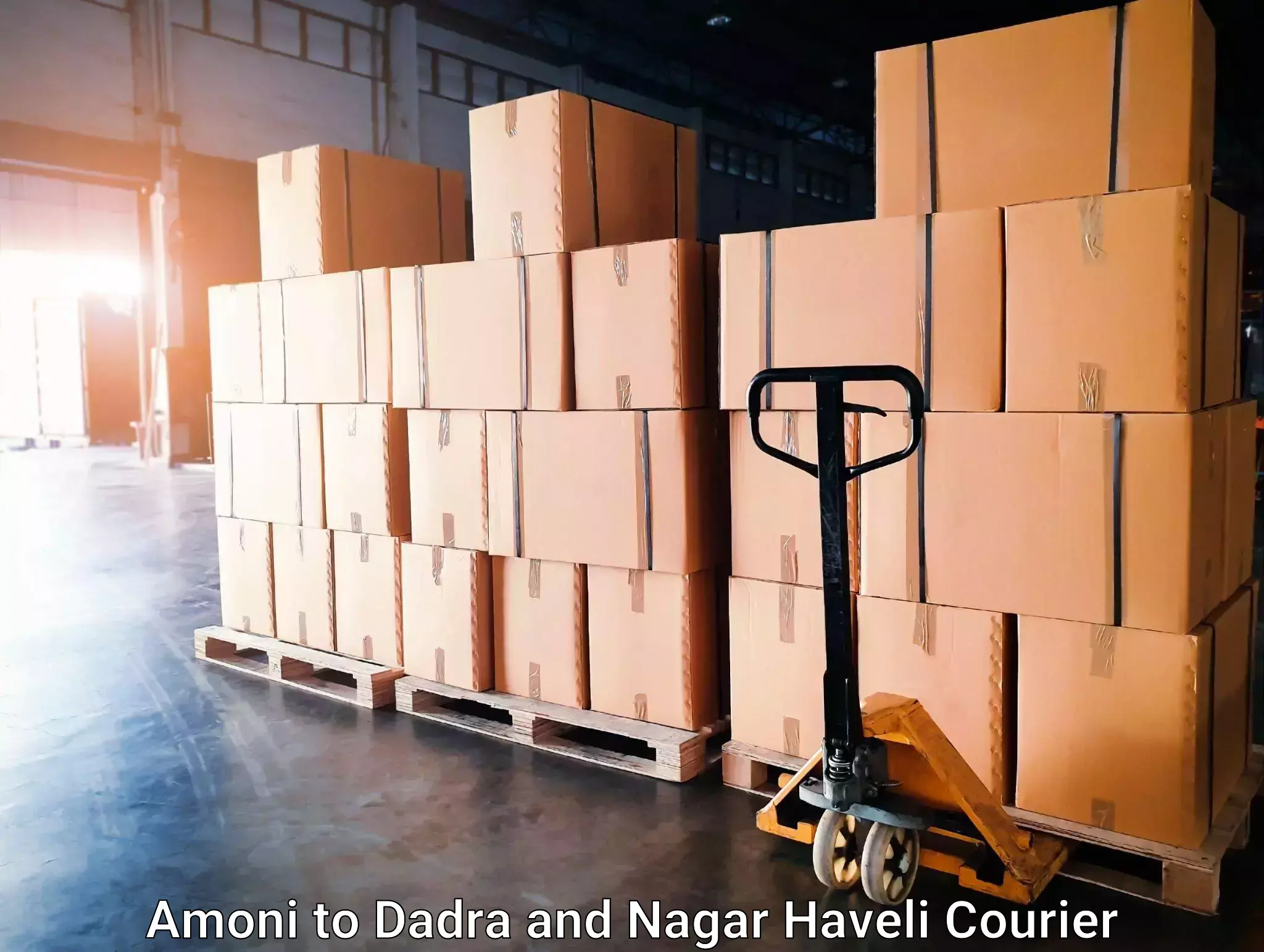 Punctual parcel services Amoni to Dadra and Nagar Haveli