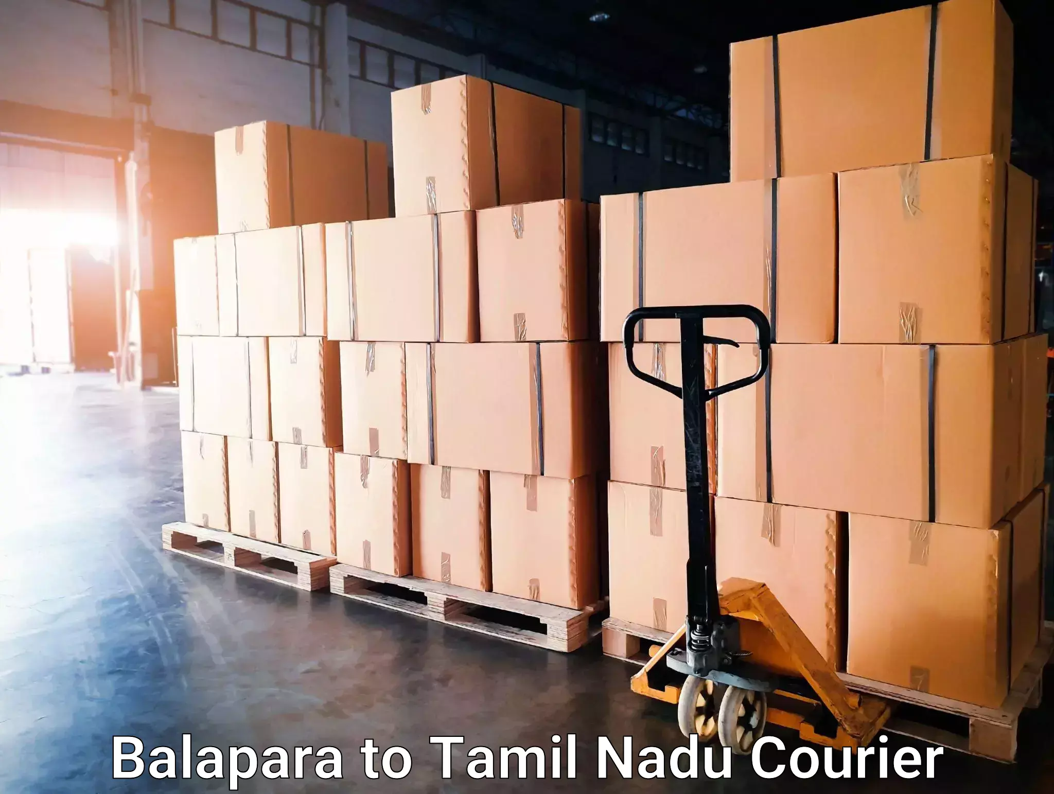 Dynamic parcel delivery Balapara to Dindigul