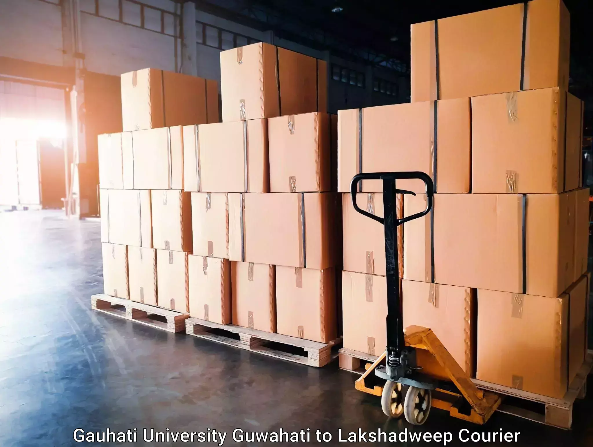 High-speed parcel service Gauhati University Guwahati to Lakshadweep