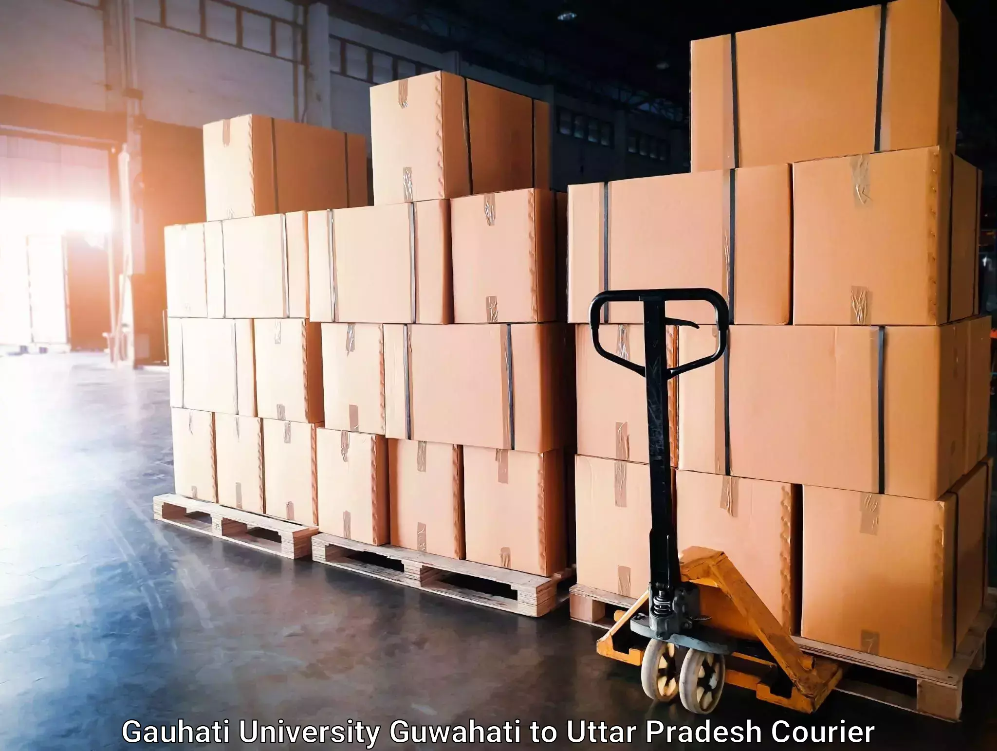 Bulk shipment in Gauhati University Guwahati to Nizamabad Azamgarh