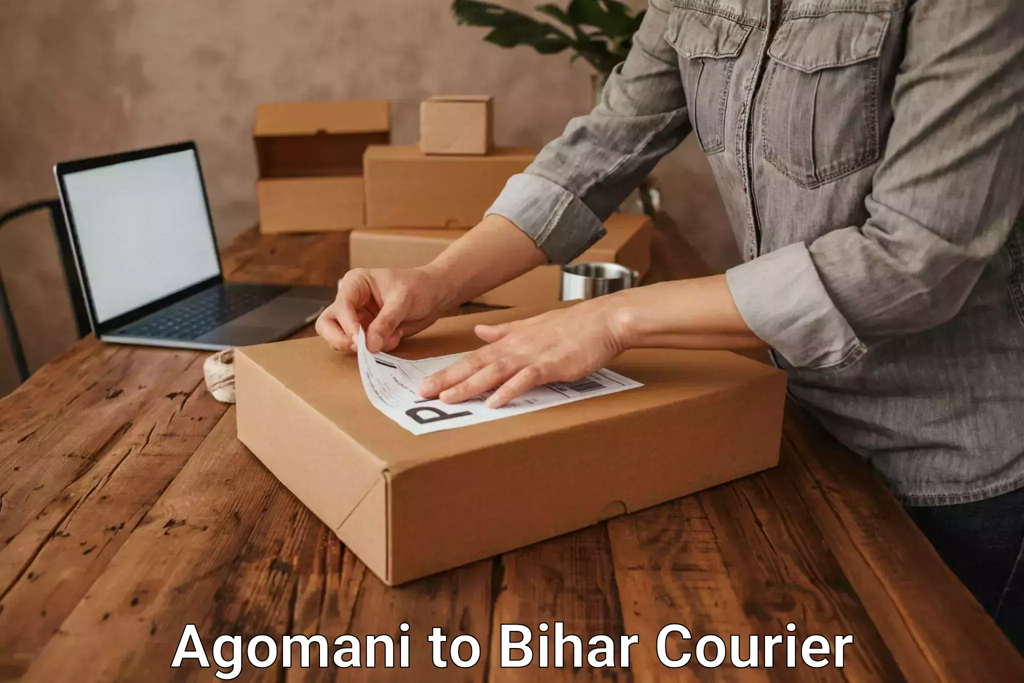 Expedited parcel delivery Agomani to Bhawanipur Rajdham