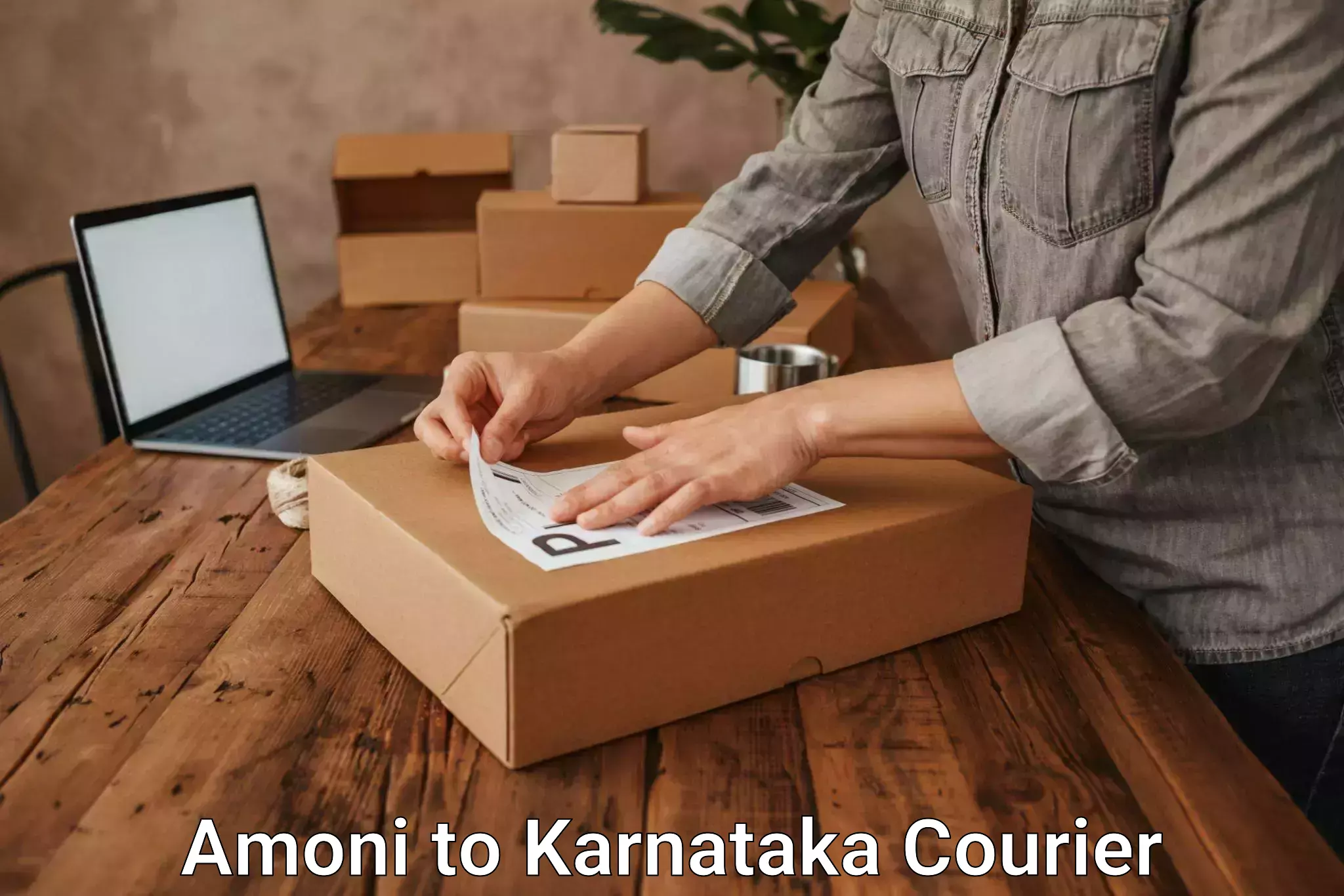 On-demand courier Amoni to Karnataka