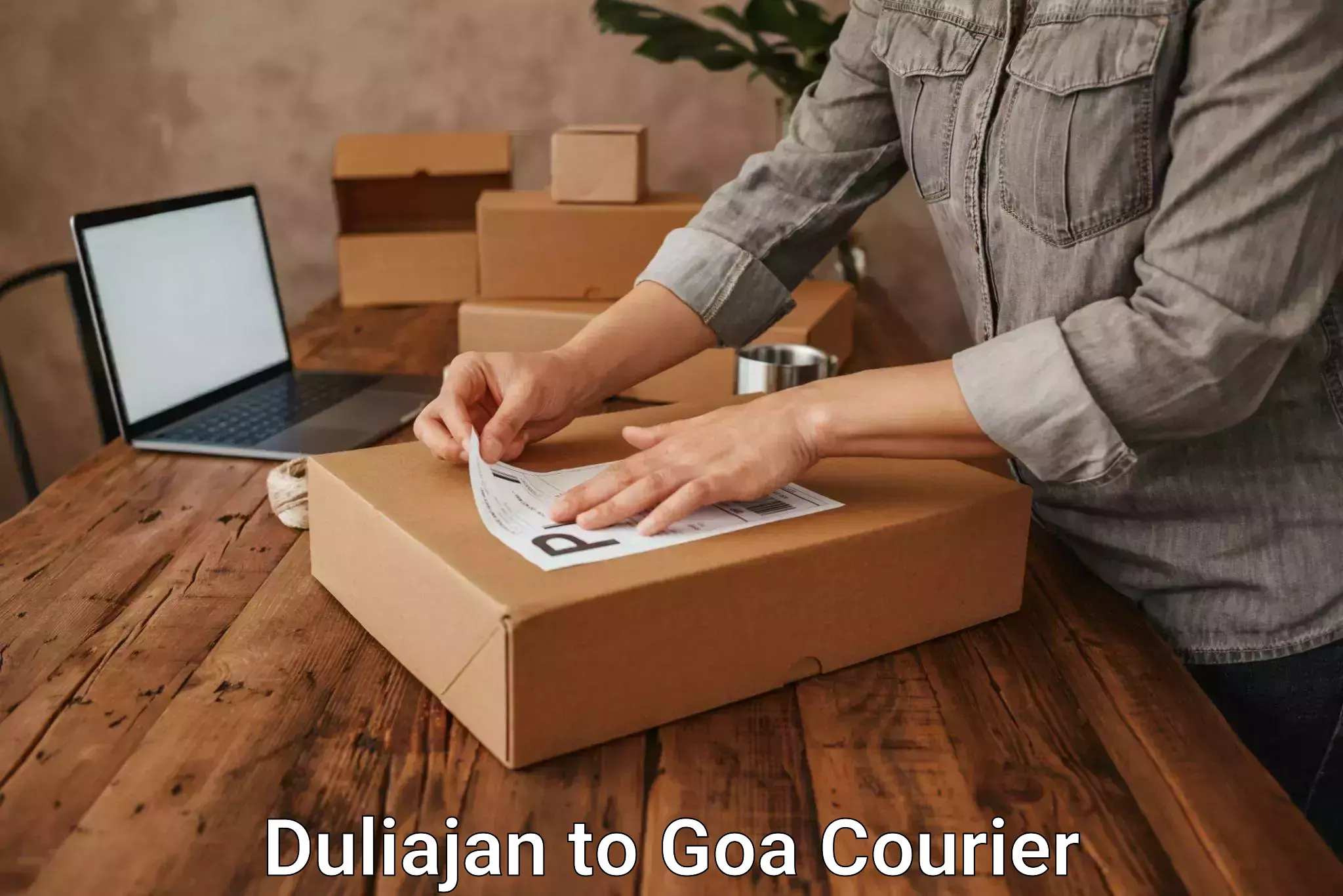 Ground shipping Duliajan to Margao