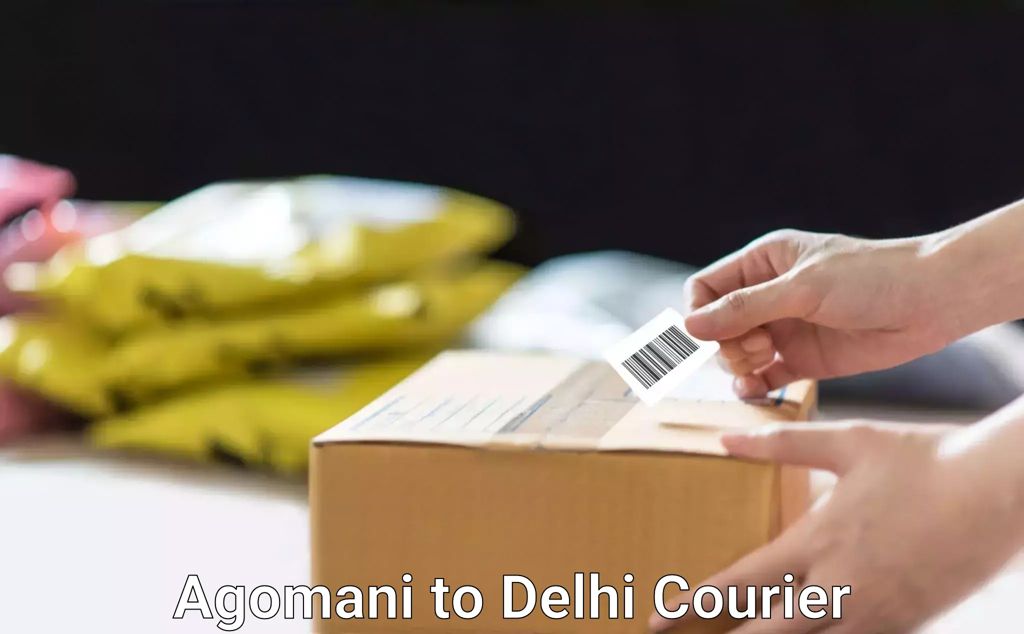 Urgent courier needs in Agomani to Delhi