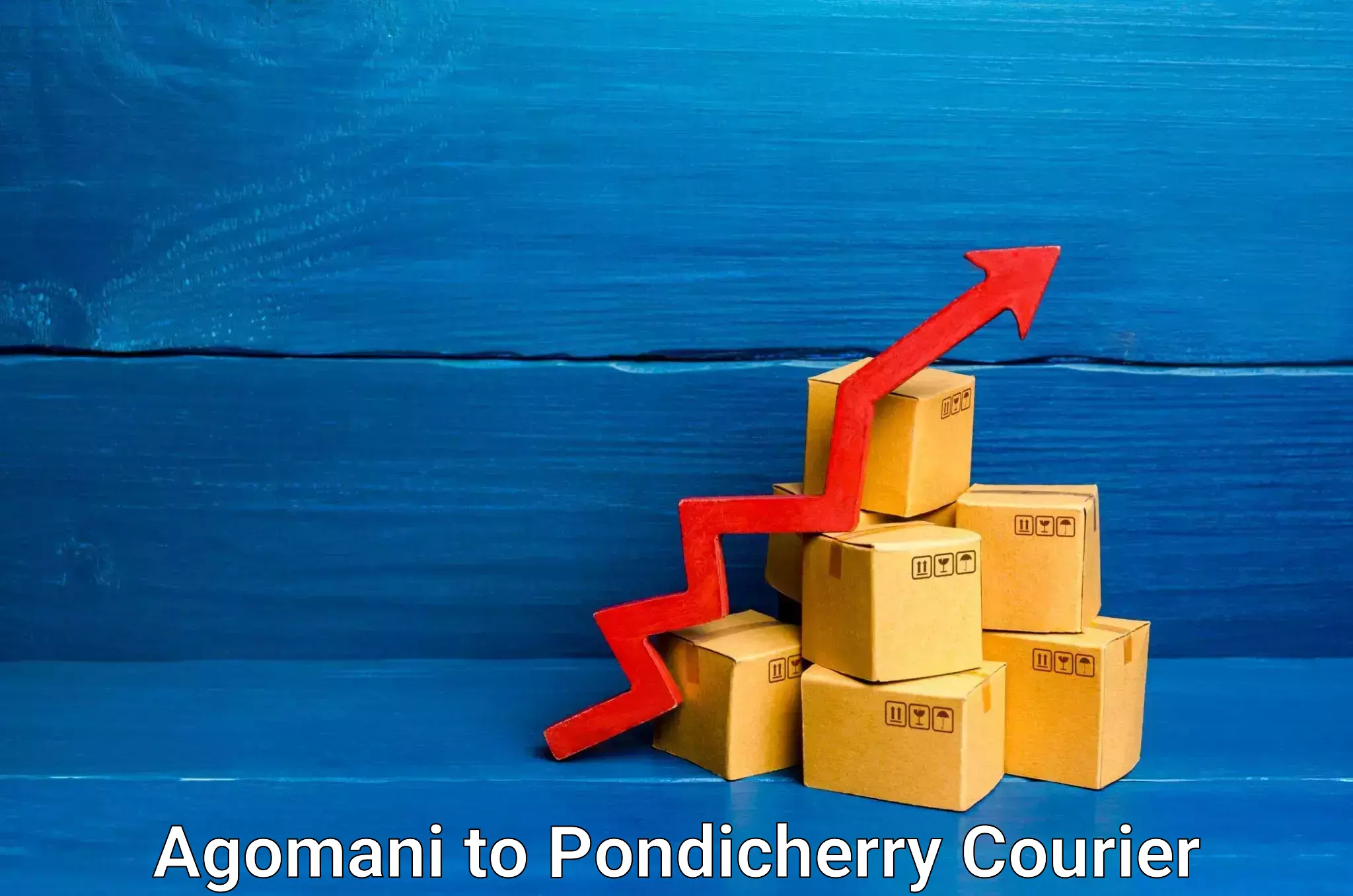 Courier service innovation in Agomani to Pondicherry