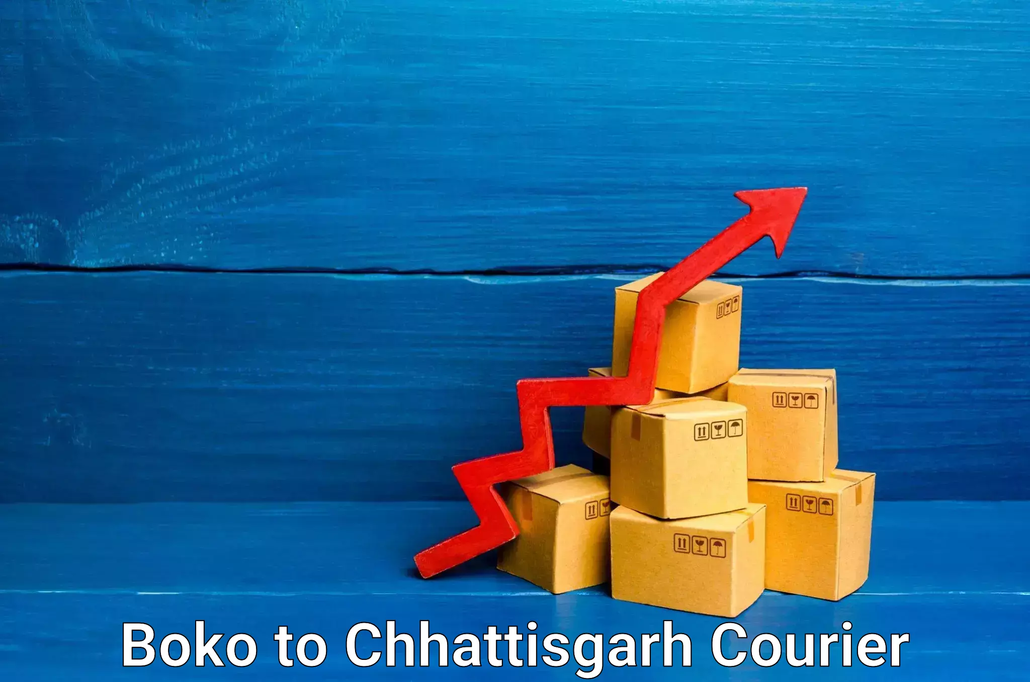 Quick dispatch service Boko to Chhattisgarh