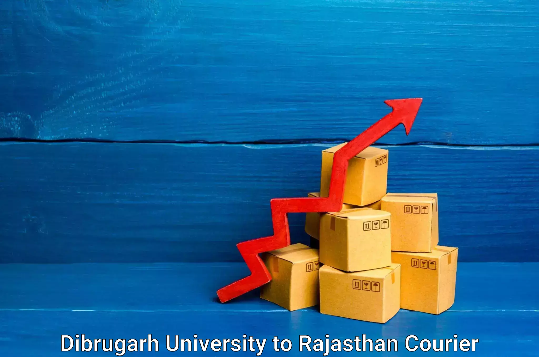 Courier service comparison Dibrugarh University to Sambhar