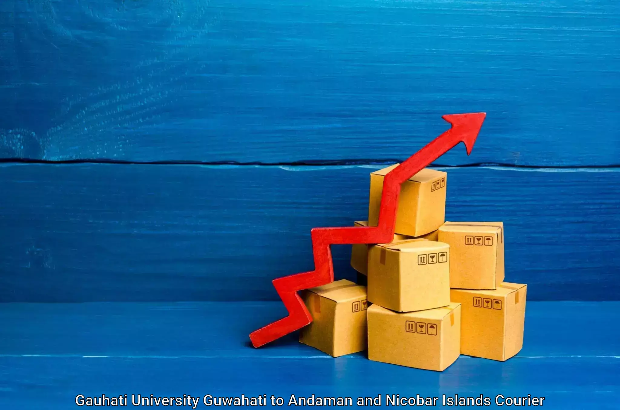Automated parcel services Gauhati University Guwahati to Andaman and Nicobar Islands