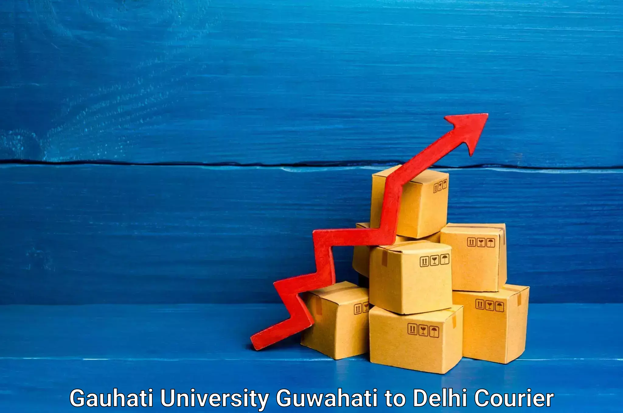 Affordable logistics services Gauhati University Guwahati to Delhi