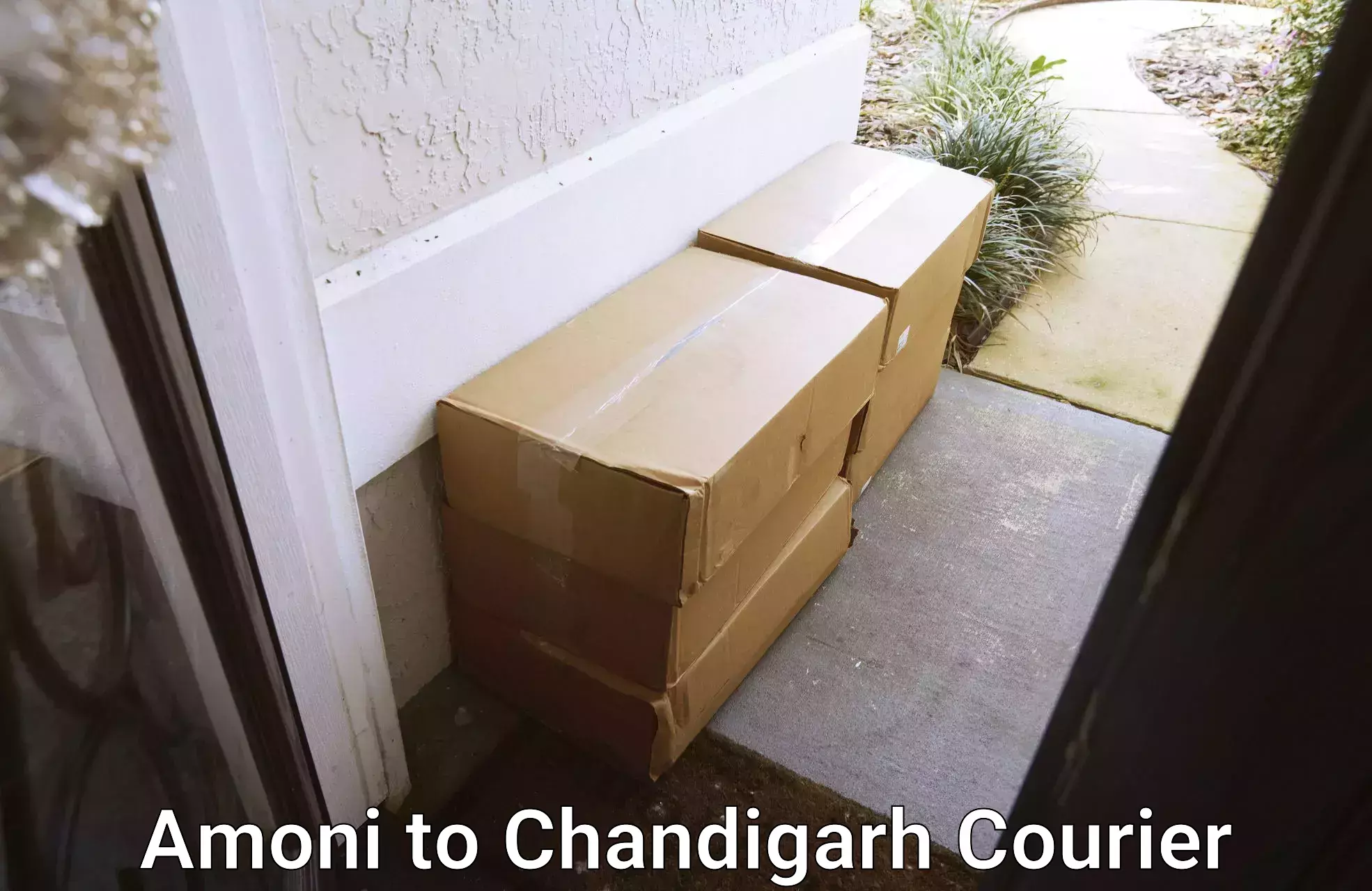Return courier service Amoni to Panjab University Chandigarh