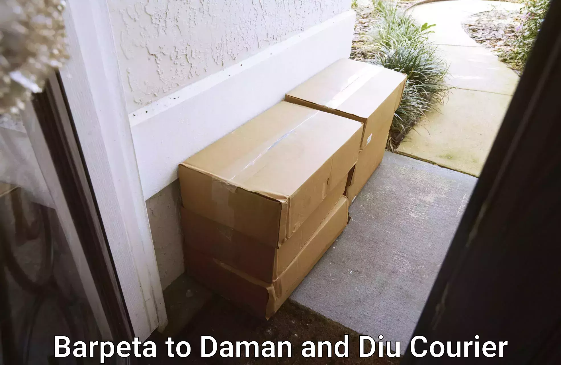 State-of-the-art courier technology Barpeta to Daman