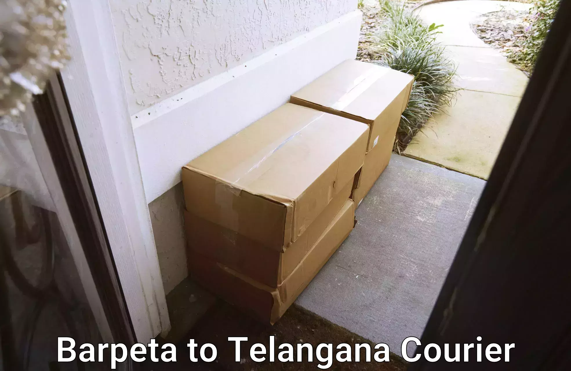 Premium courier services in Barpeta to Telangana