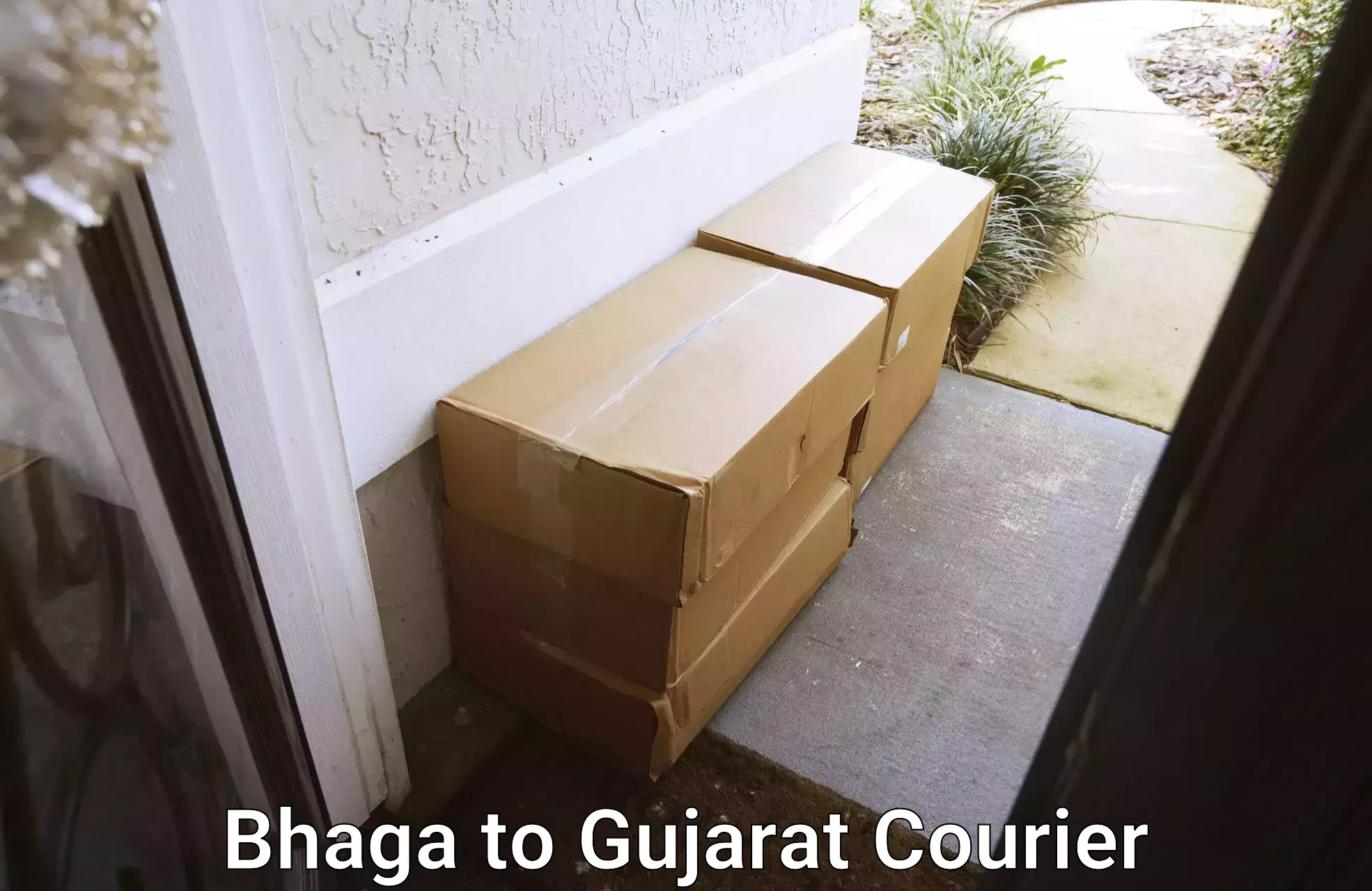 24-hour courier service Bhaga to Ahmedabad