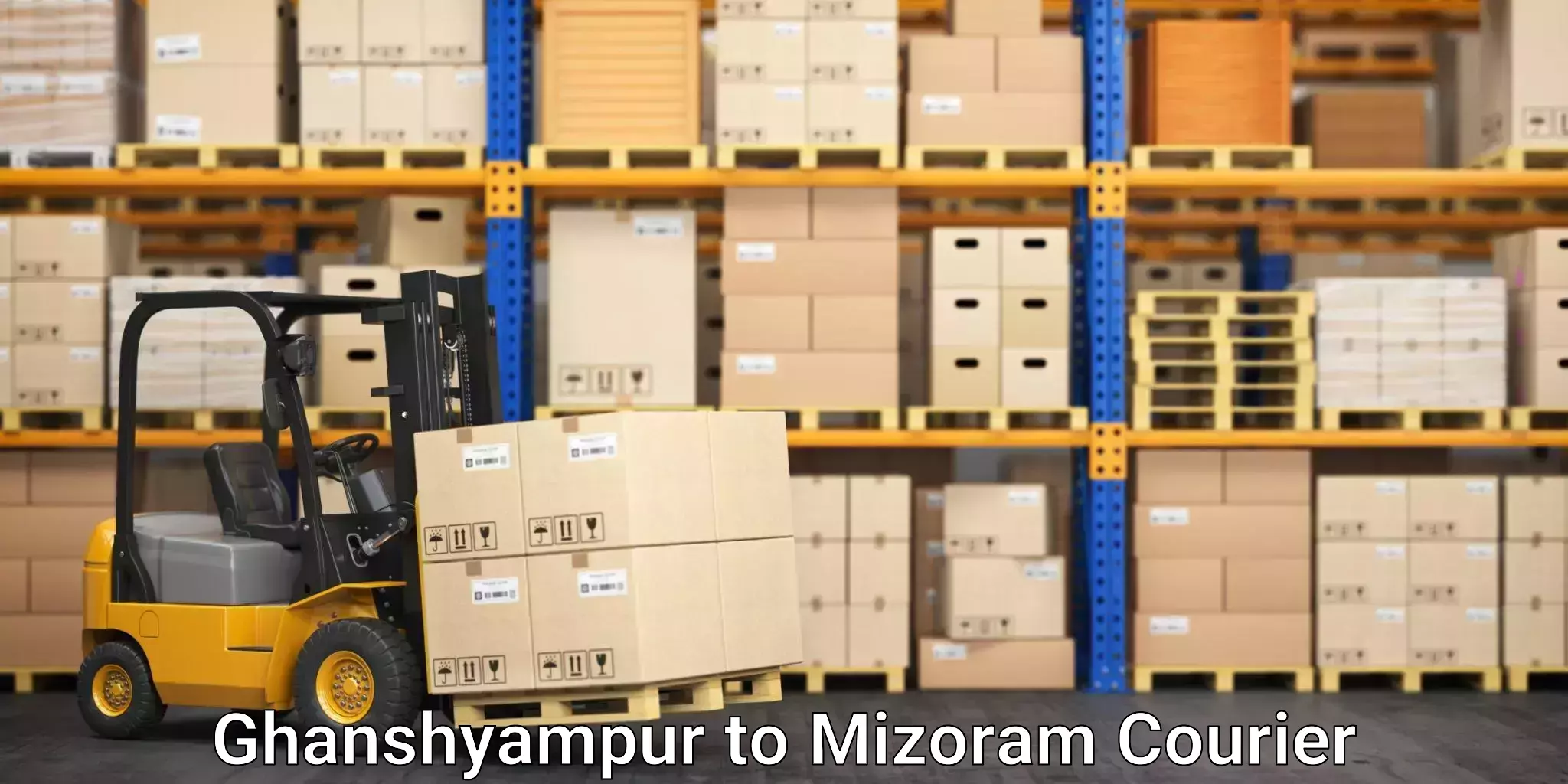 Skilled furniture transport Ghanshyampur to Mizoram