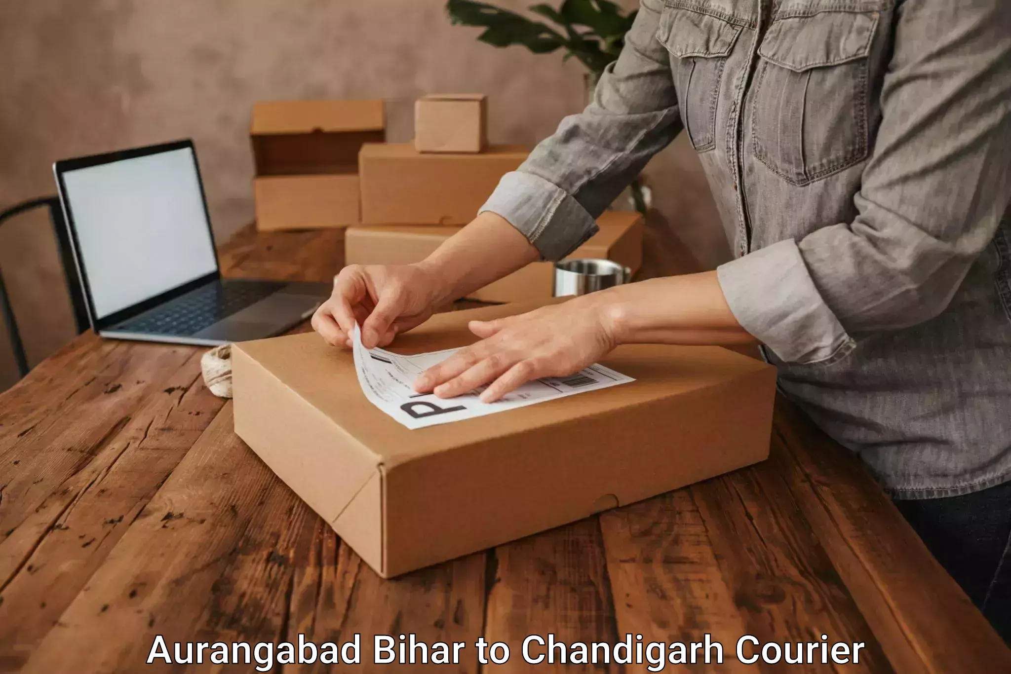 Professional household moving Aurangabad Bihar to Chandigarh