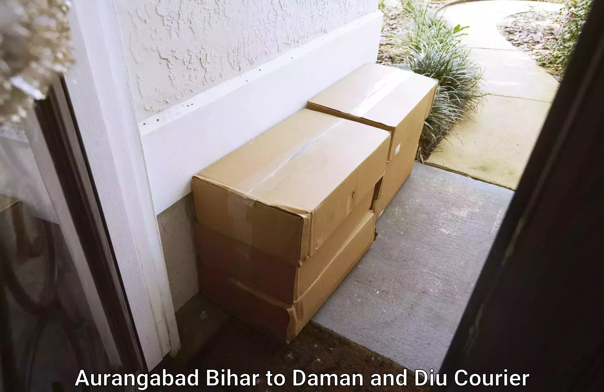 Furniture movers and packers in Aurangabad Bihar to Daman and Diu