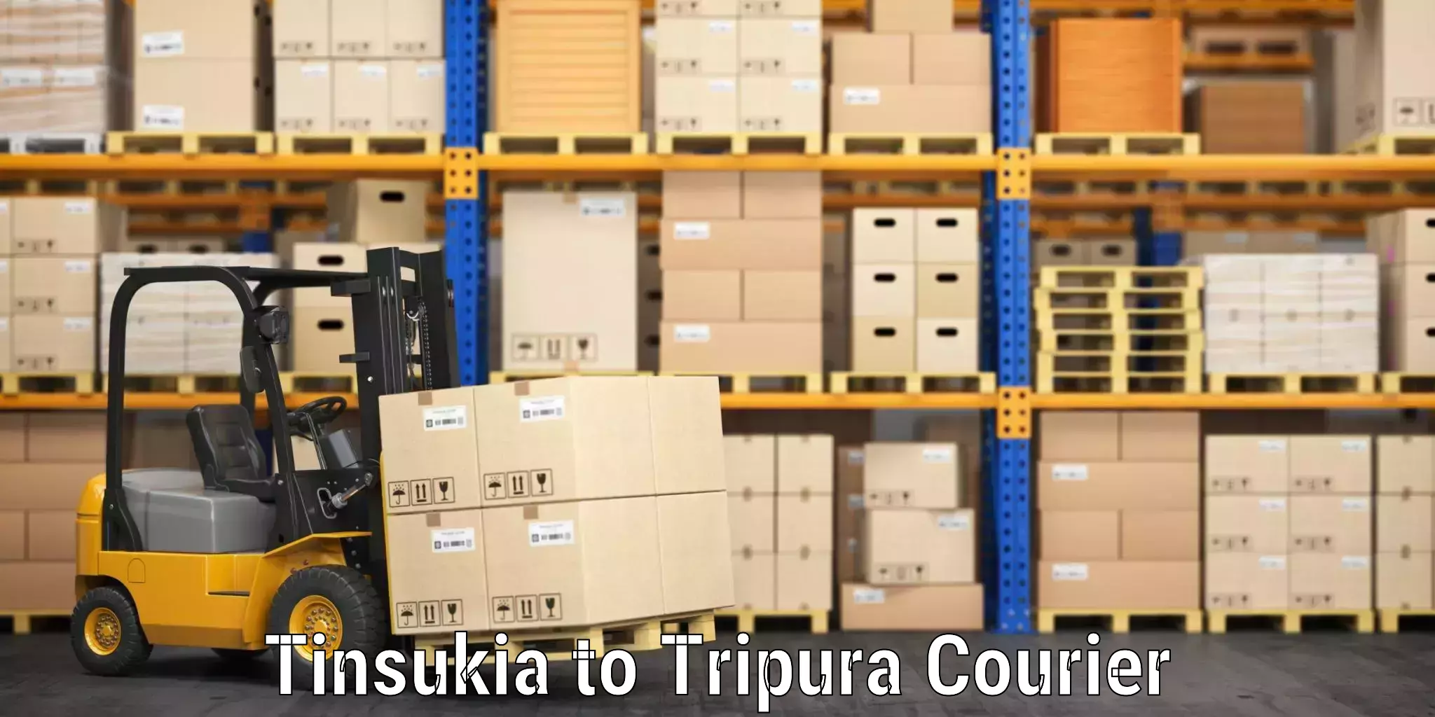 Baggage courier logistics Tinsukia to Agartala