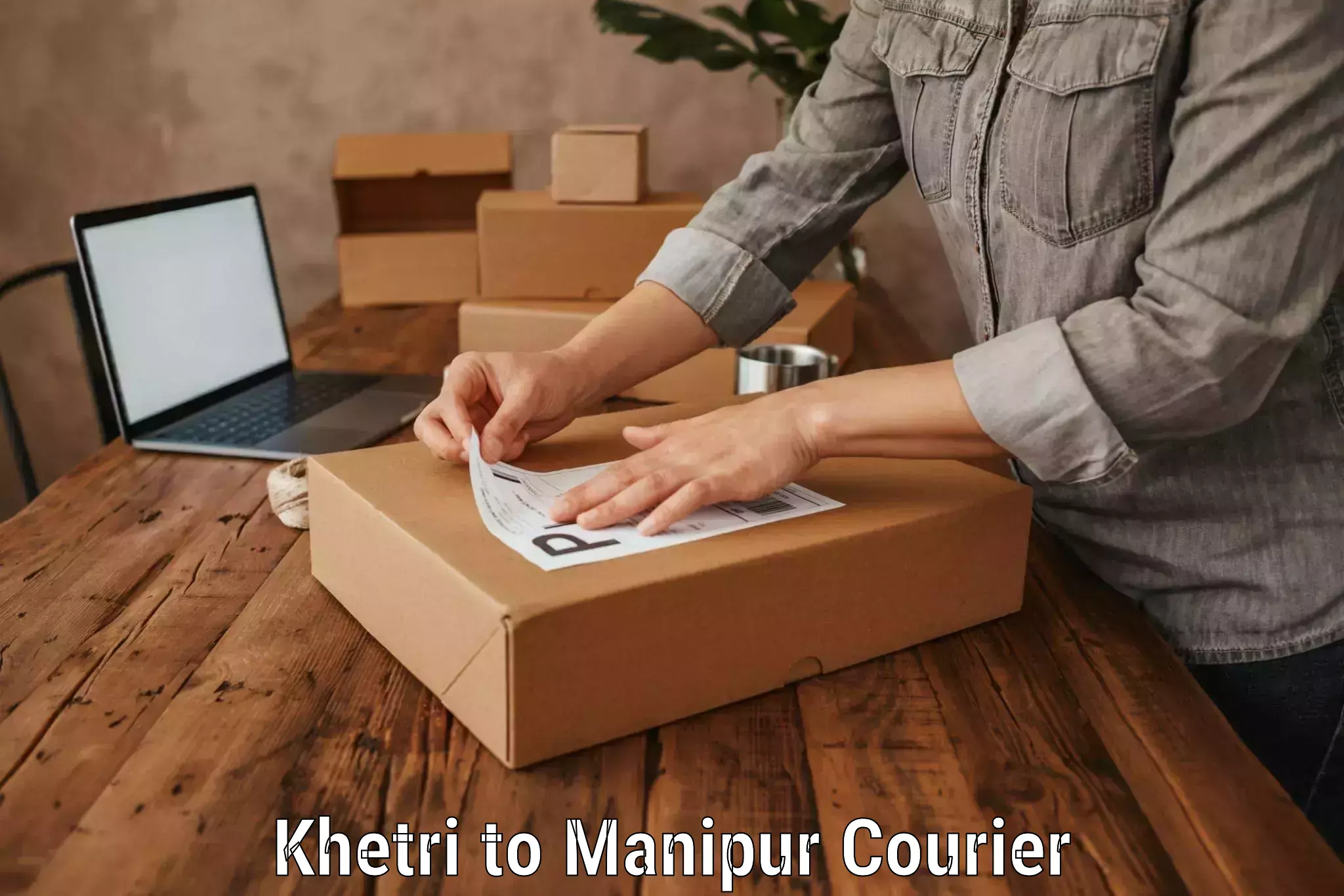 Luggage shipping rates calculator Khetri to Manipur