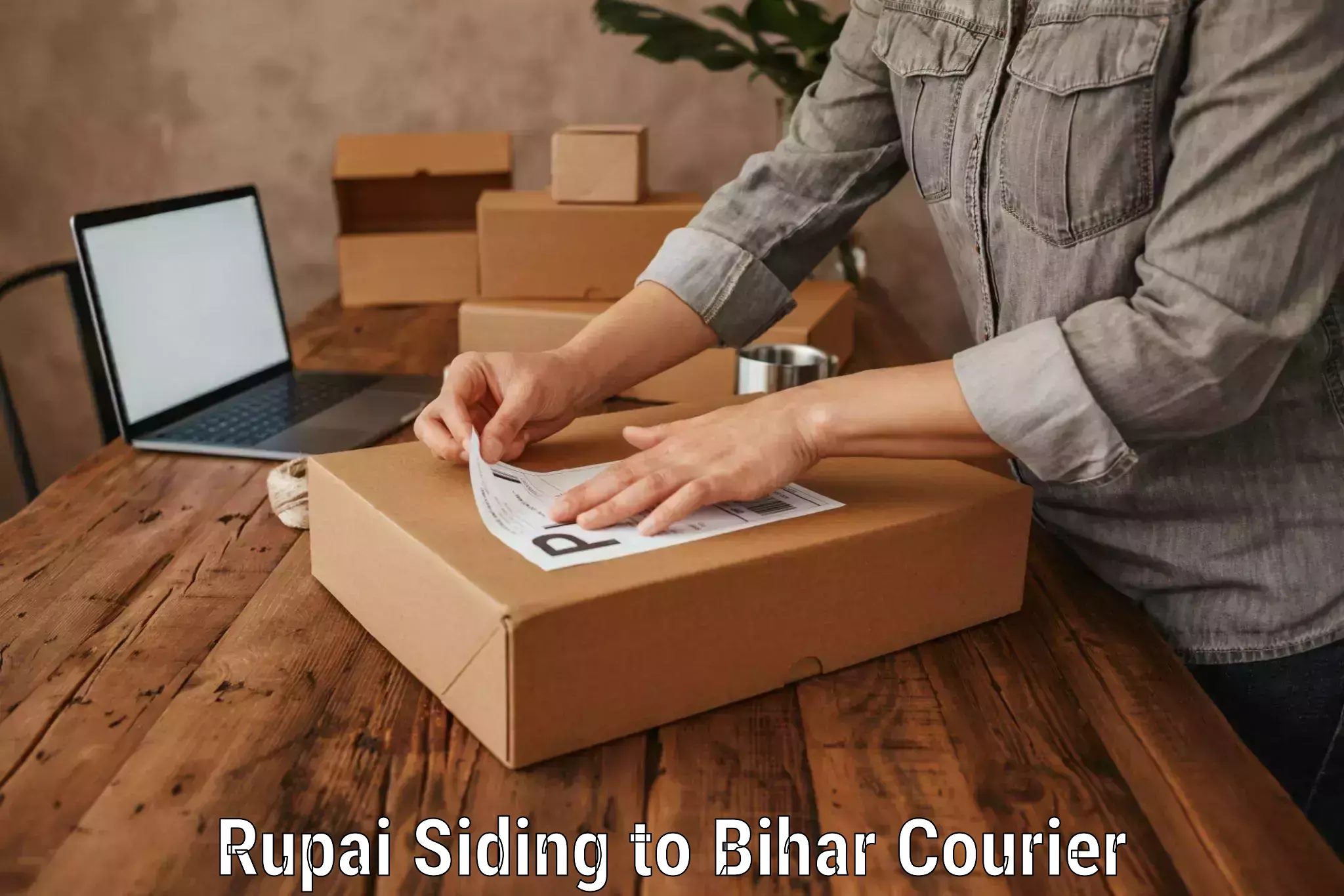 Scheduled baggage courier Rupai Siding to Motipur