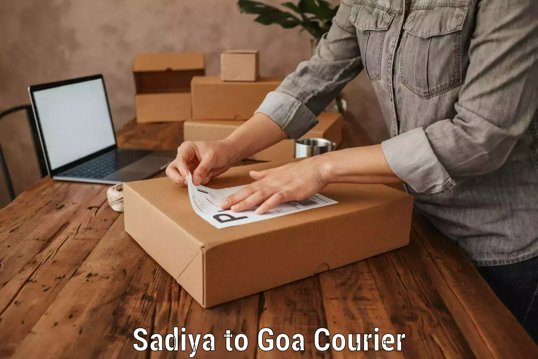 Urgent luggage shipment in Sadiya to Goa