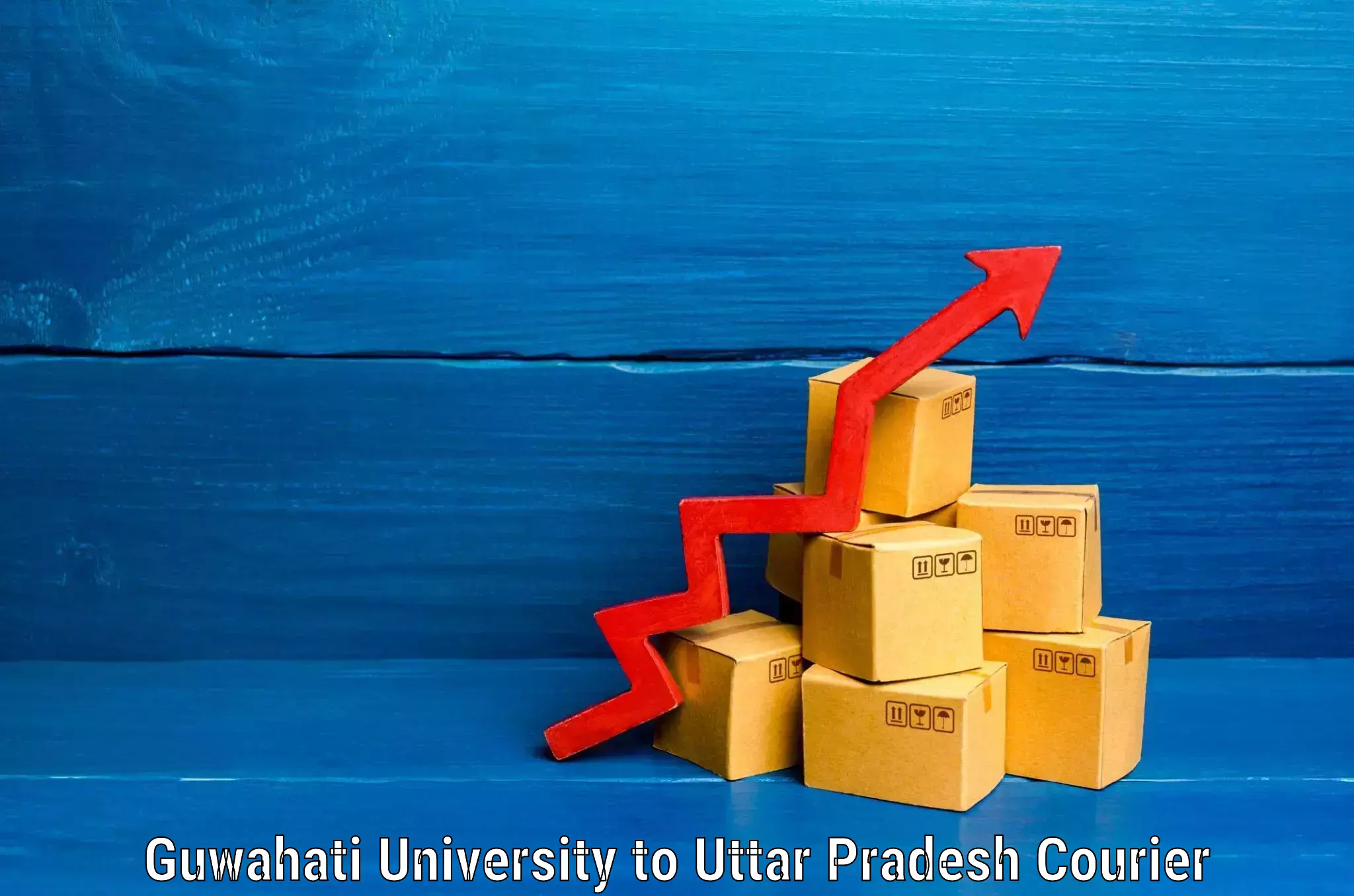 Trackable baggage shipping Guwahati University to Sikandarpur