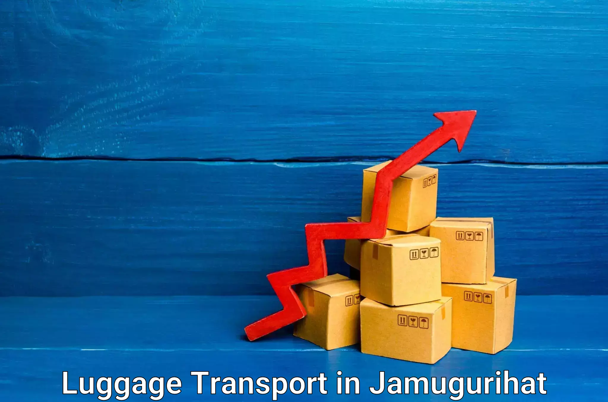 Student luggage transport in Jamugurihat