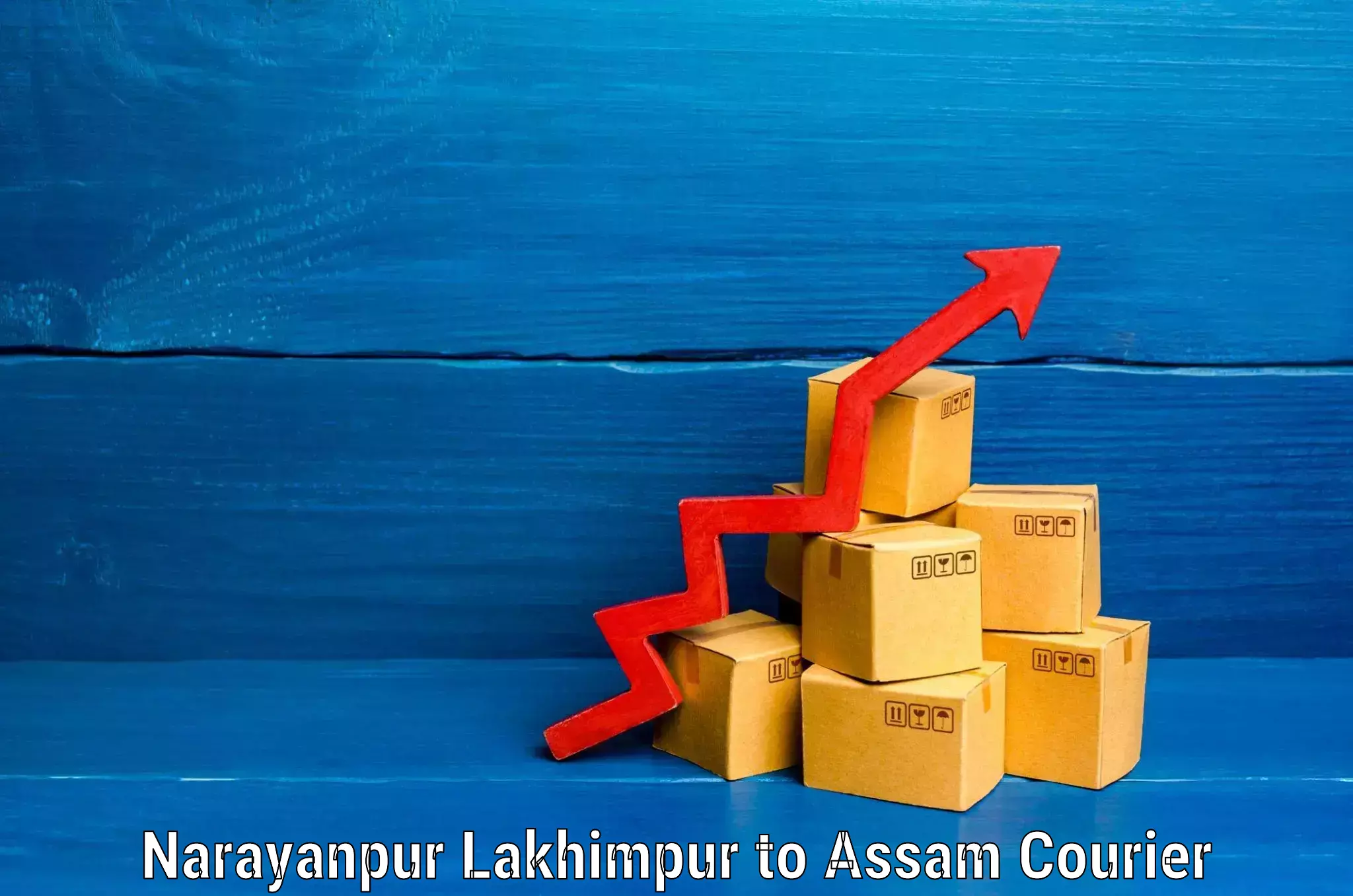 Luggage shipping guide Narayanpur Lakhimpur to Lakhipur