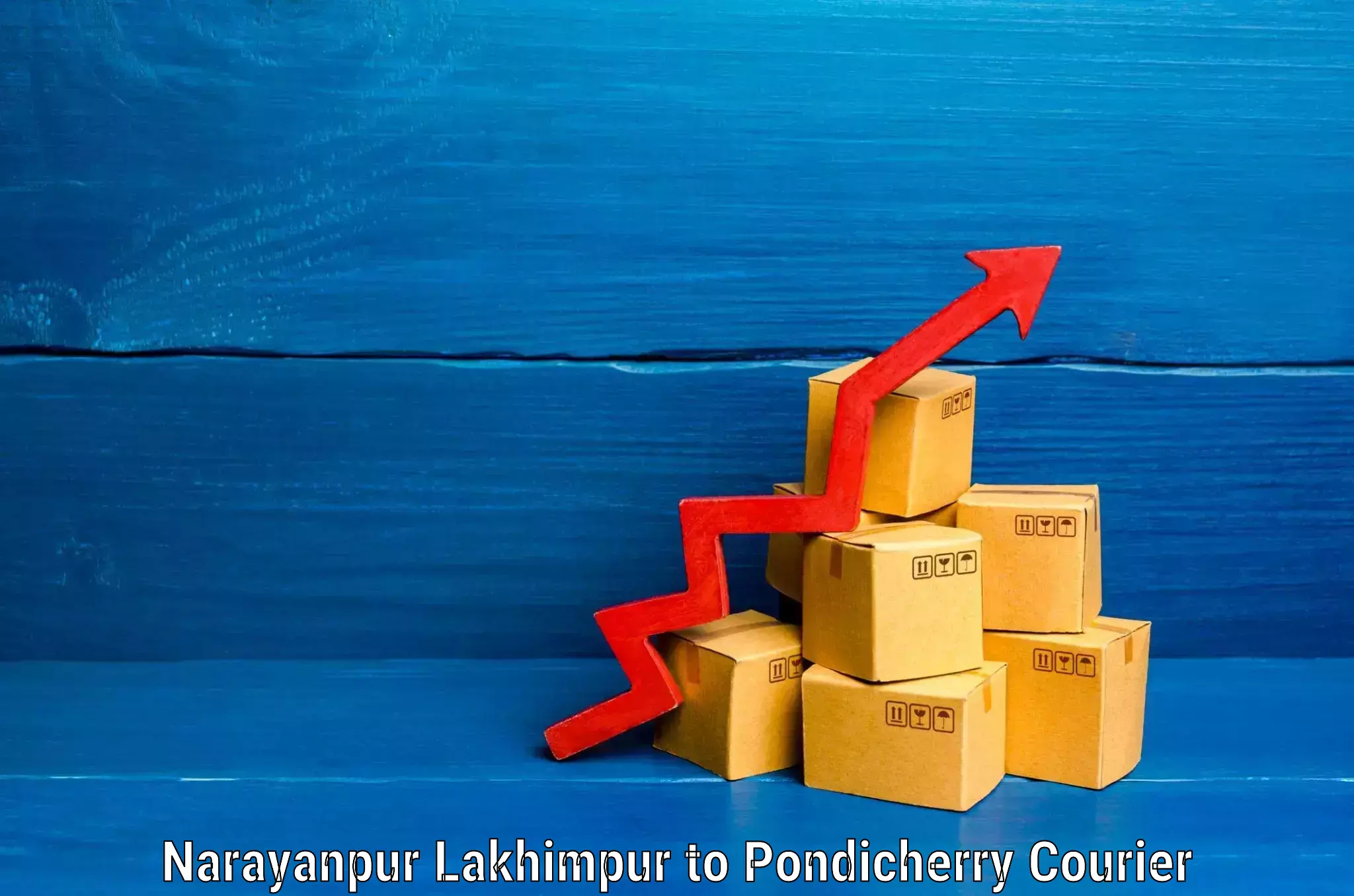 Luggage shipping trends Narayanpur Lakhimpur to Pondicherry