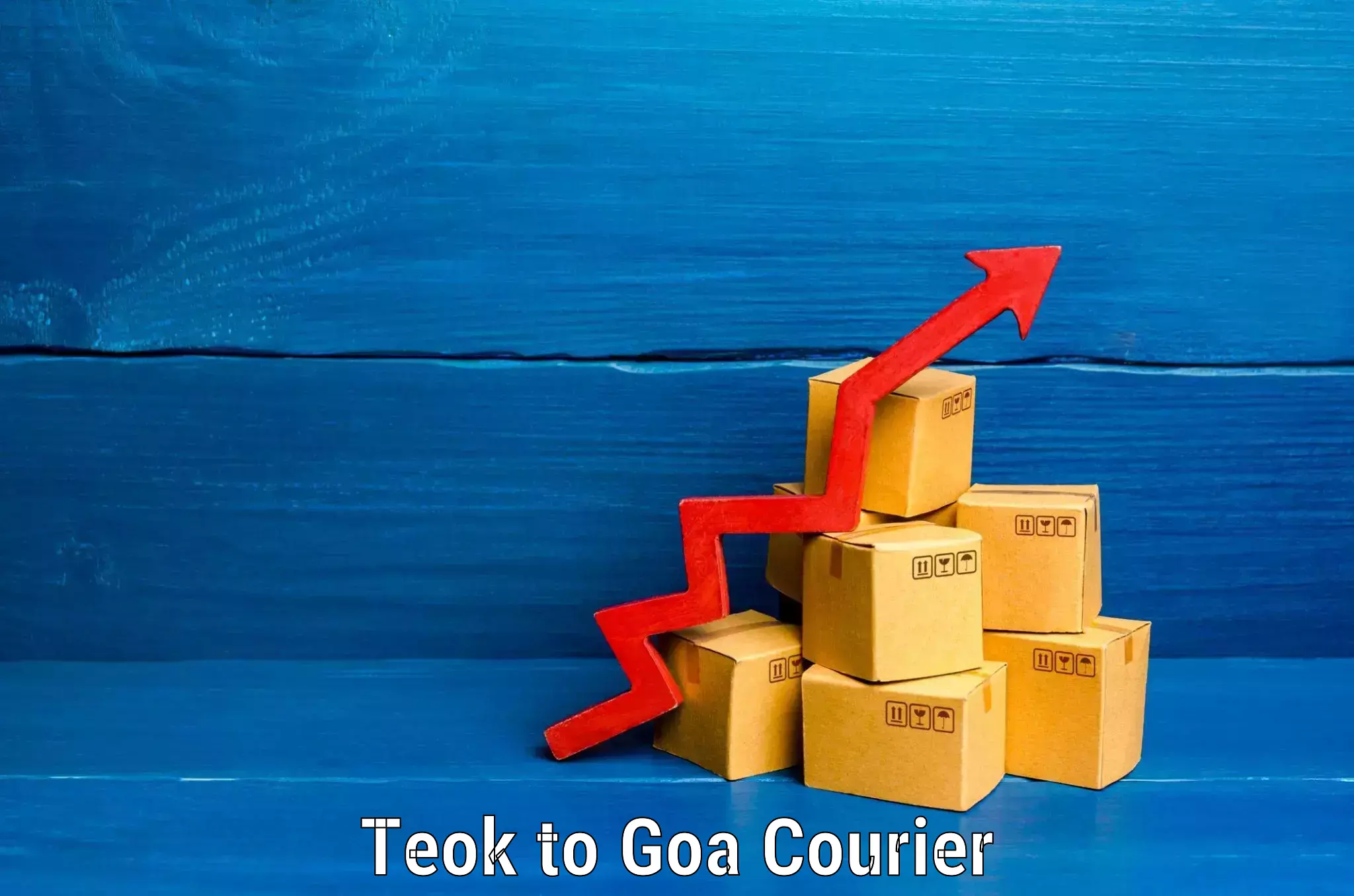 Doorstep luggage collection Teok to Goa University