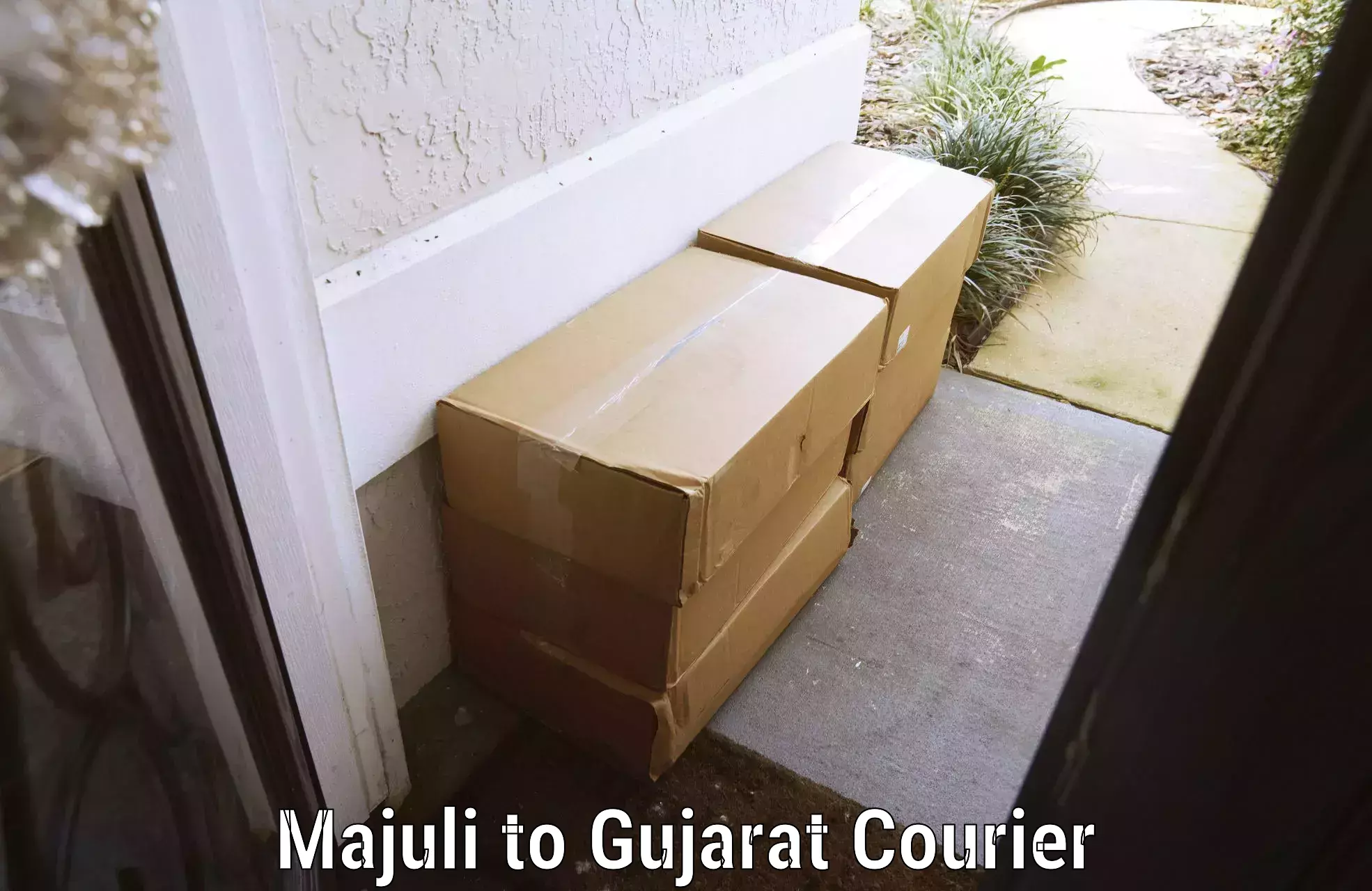 Affordable luggage shipping Majuli to Wankaner