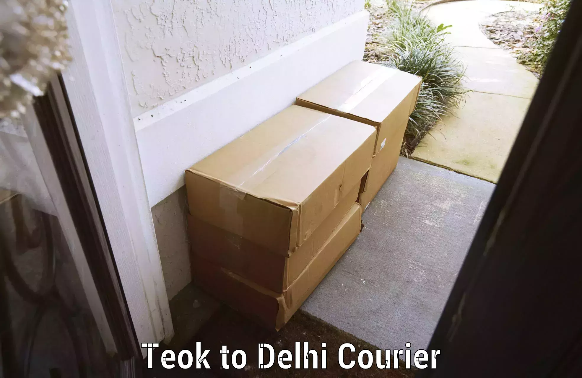 Baggage delivery scheduling Teok to Jamia Hamdard New Delhi