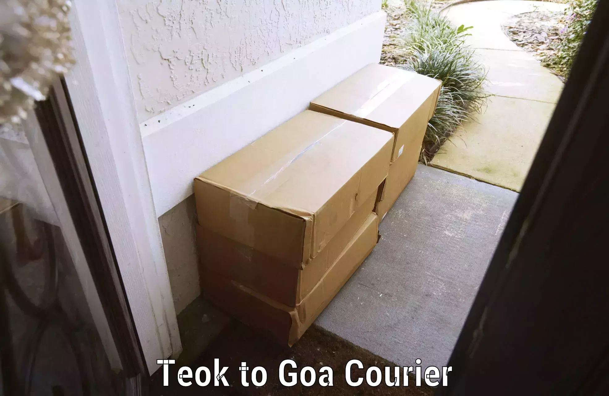 Baggage courier solutions Teok to Goa University