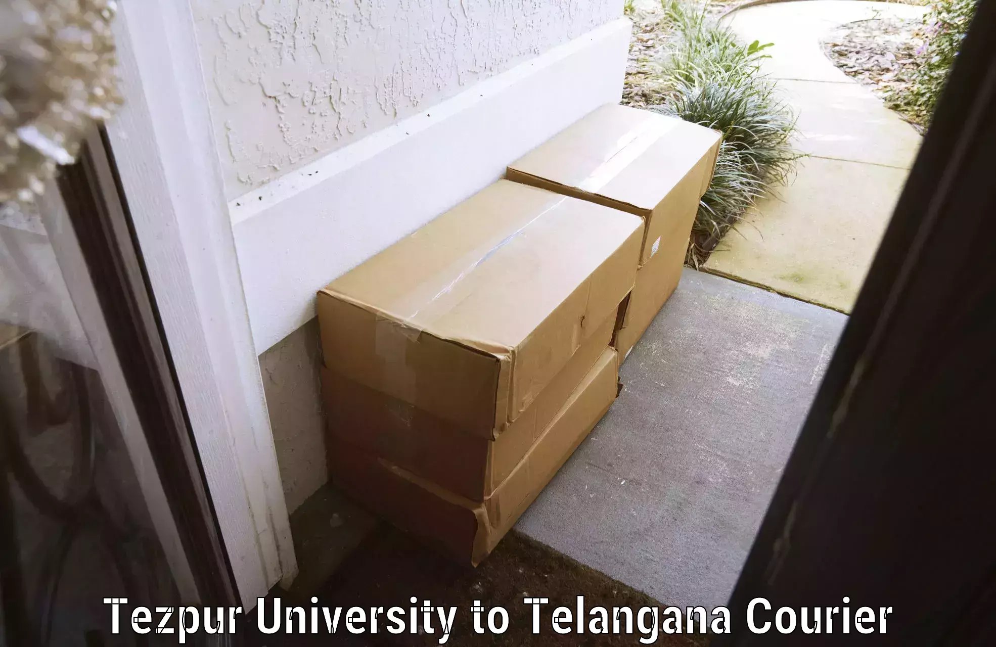 Door to hotel baggage transport in Tezpur University to International Institute of Information Technology Hyderabad