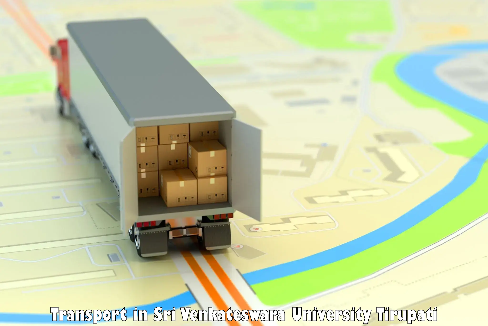 Container transportation services in Sri Venkateswara University Tirupati