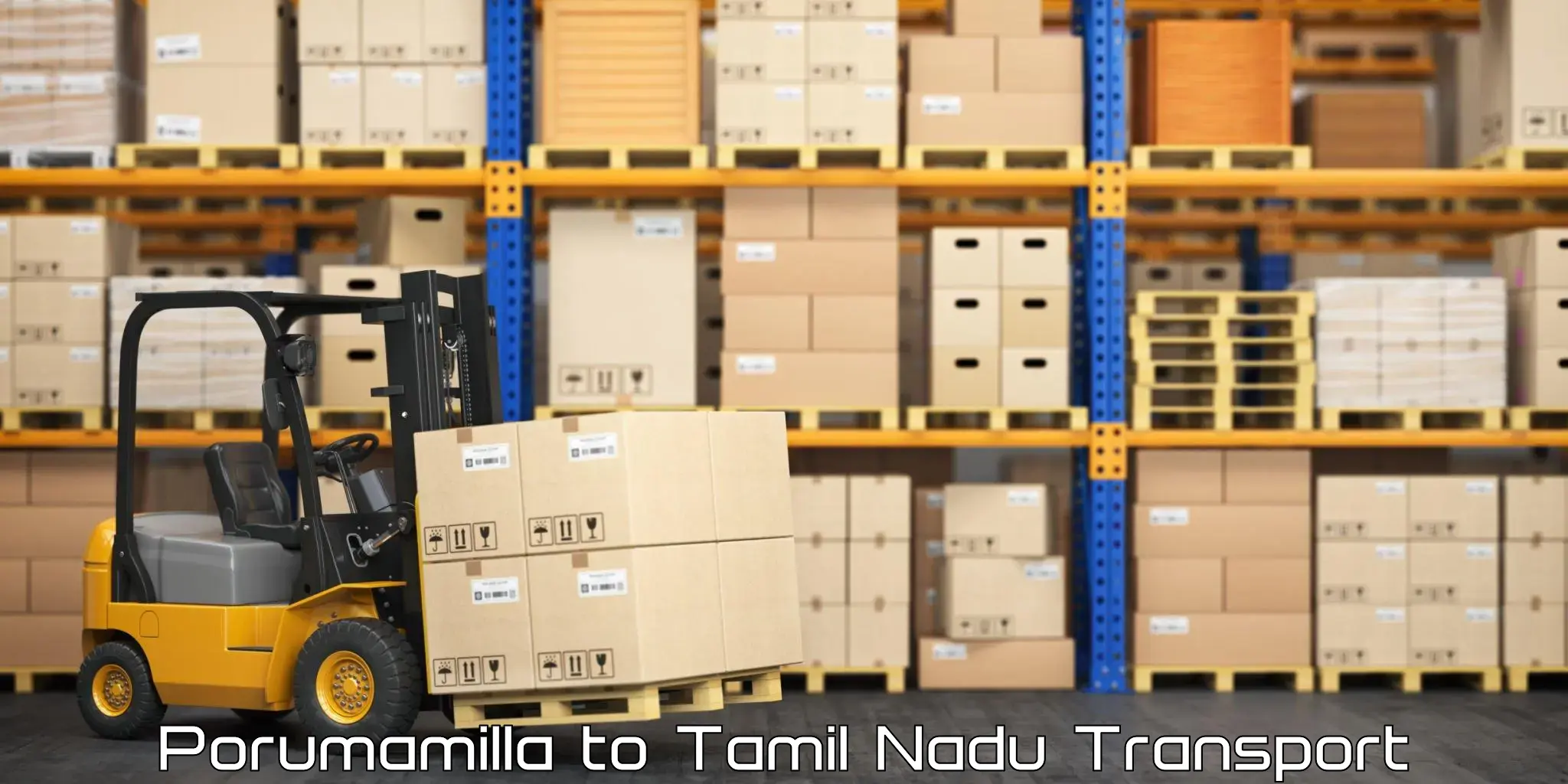 Two wheeler parcel service Porumamilla to Memalur